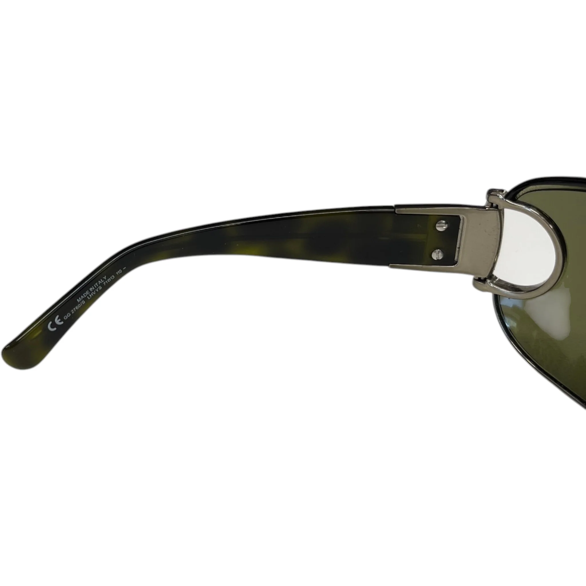 Women's Gg 2760/S Horsebit Sunglasses Green - Image 7
