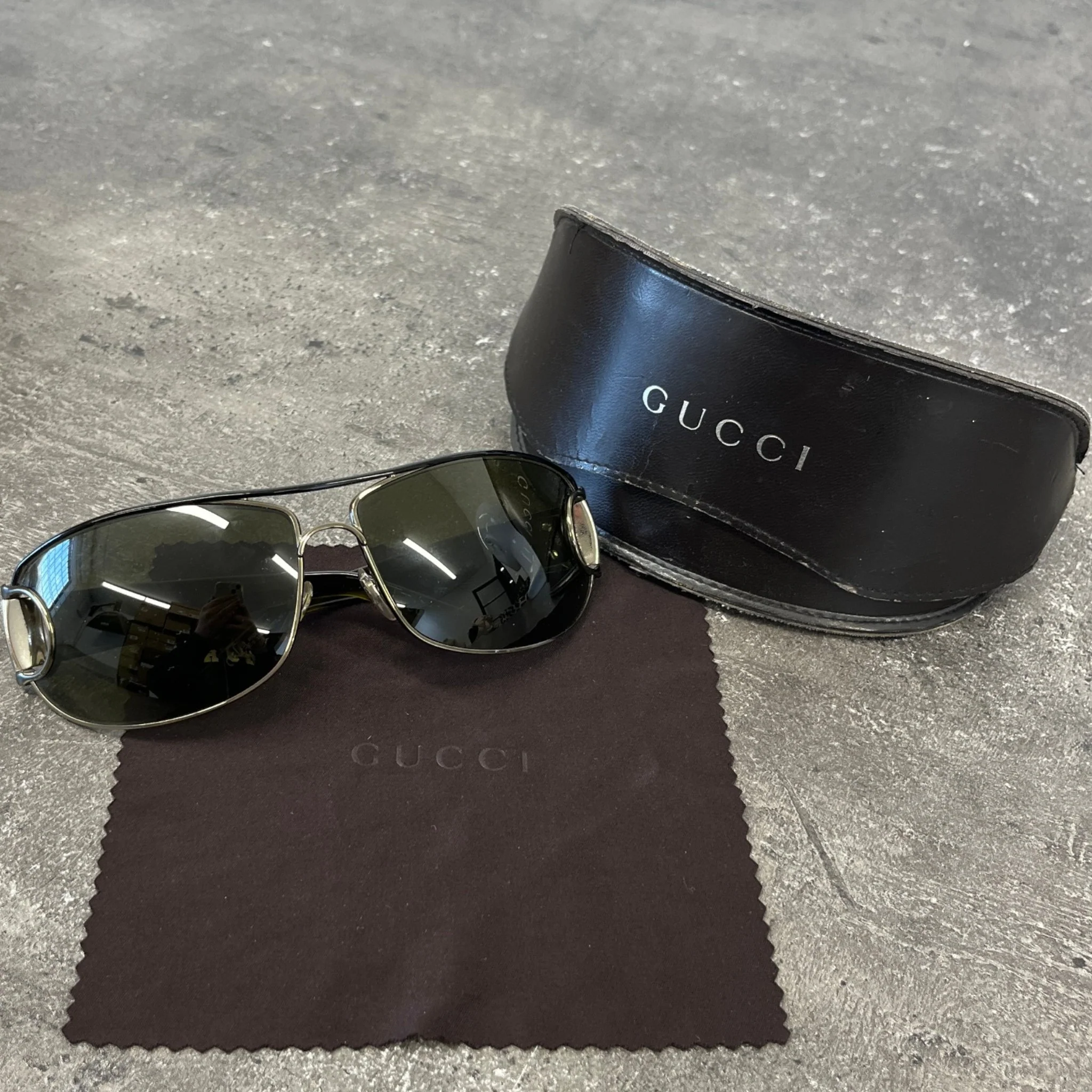 Women's Gg 2760/S Horsebit Sunglasses Green - Image 9