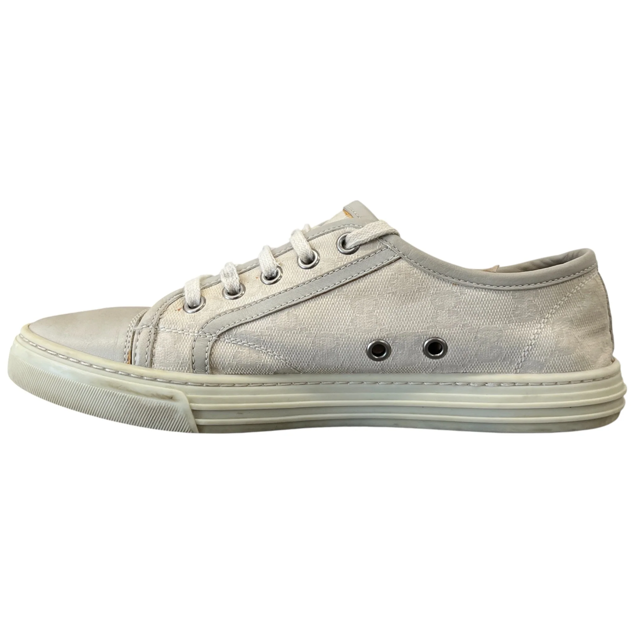 Women's Gg Canvas Low Trainers Grey Size EU 36.5 / UK 3.5 - Image 2