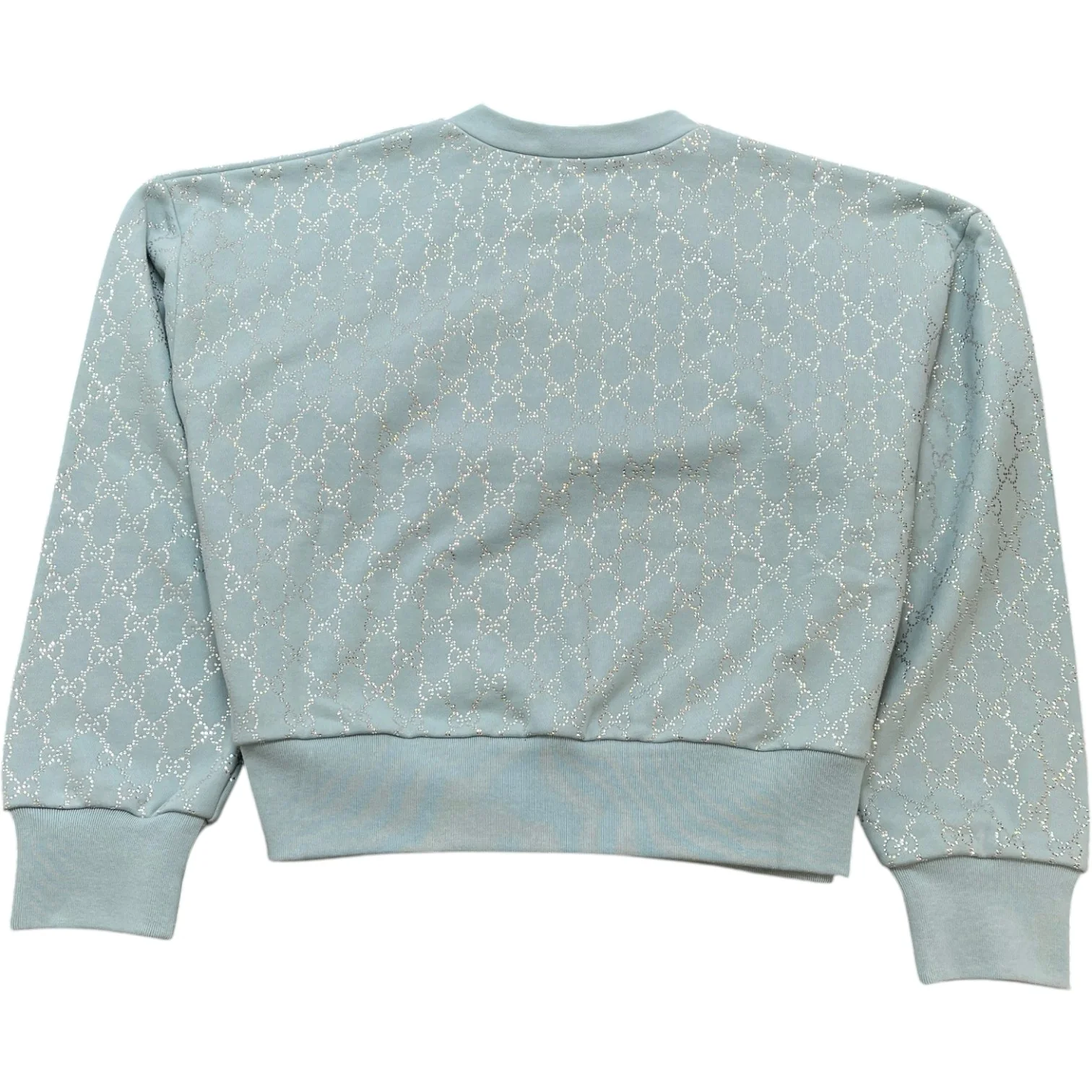 Women's Gg Crystals Sweatshirt Blue Size M - Image 2