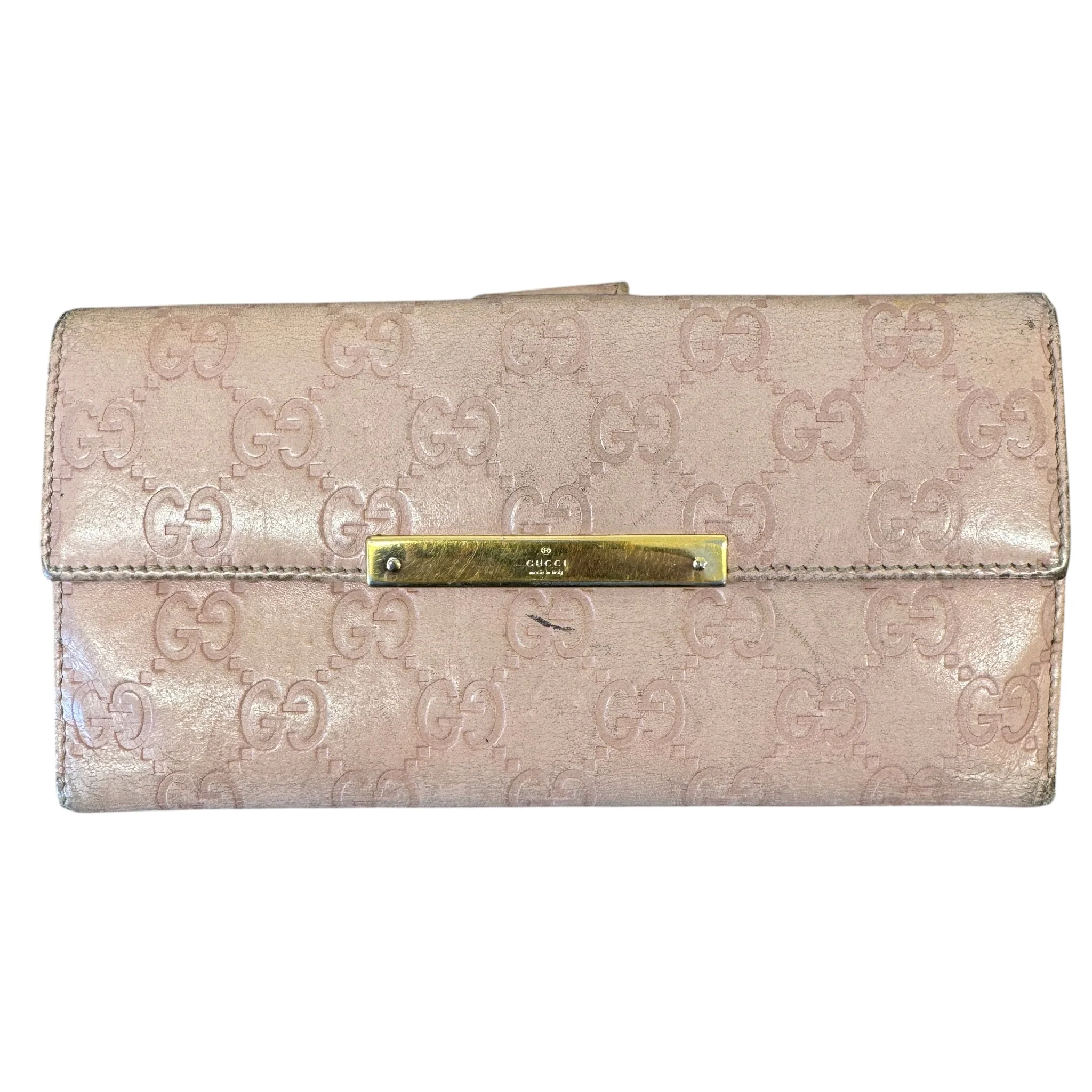 Women's Gg Guccissima Wallet Pink