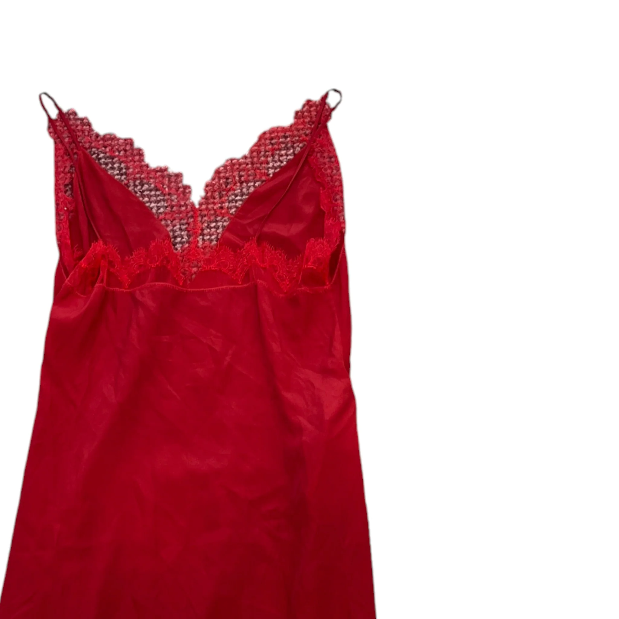 Women's Gg Macramé Lace Dress Top Red Size S - Image 8