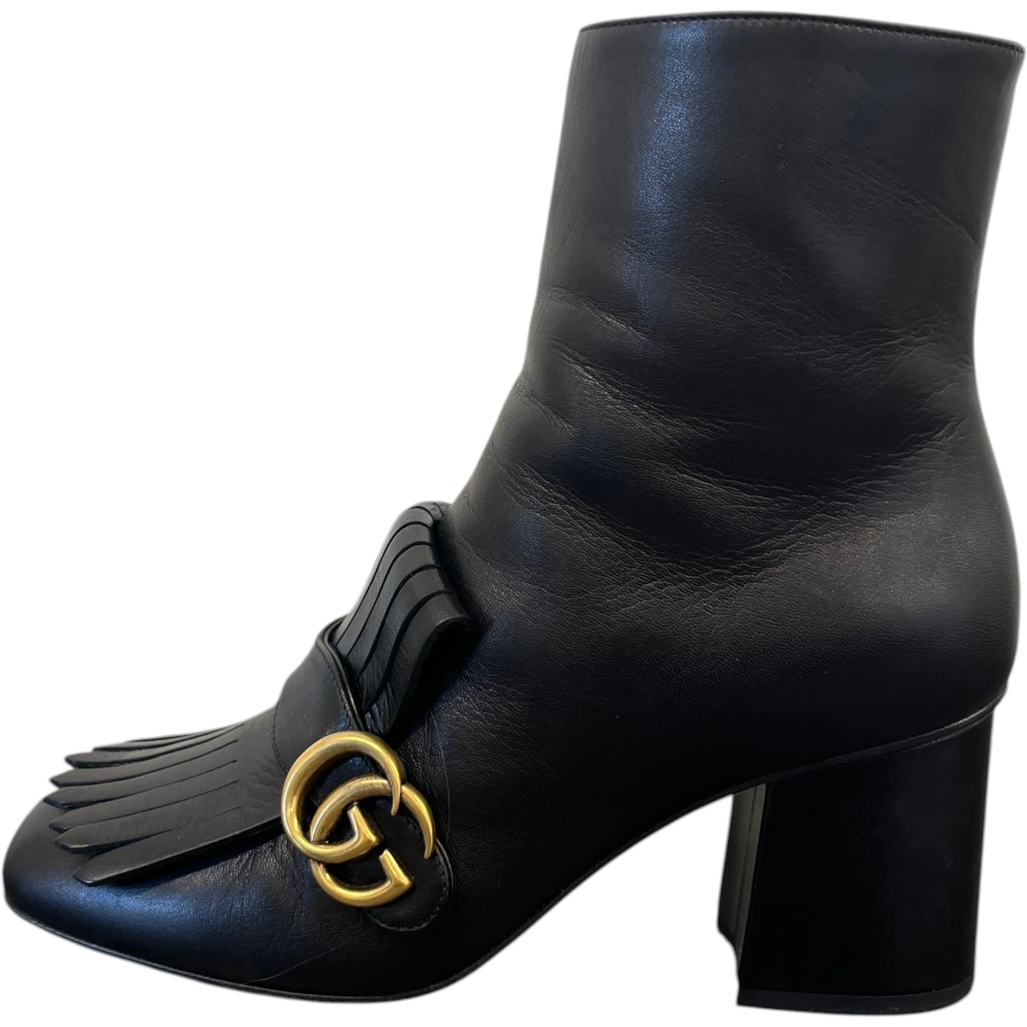 Women's Gg Marmont Ankle Boots Black Size EU 40 / UK 7 - Image 5