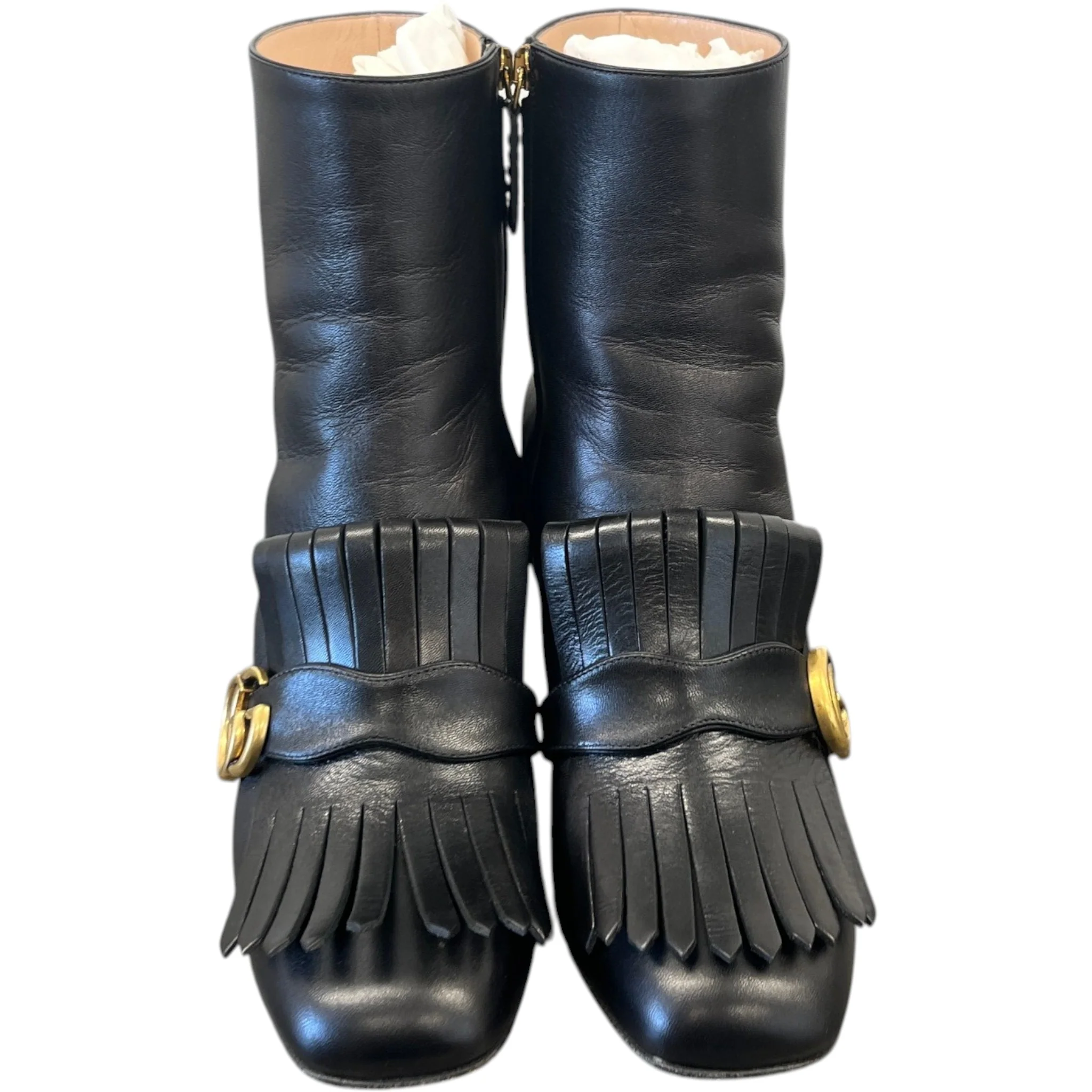 Women's Gg Marmont Ankle Boots Black Size EU 40 / UK 7 - Image 6