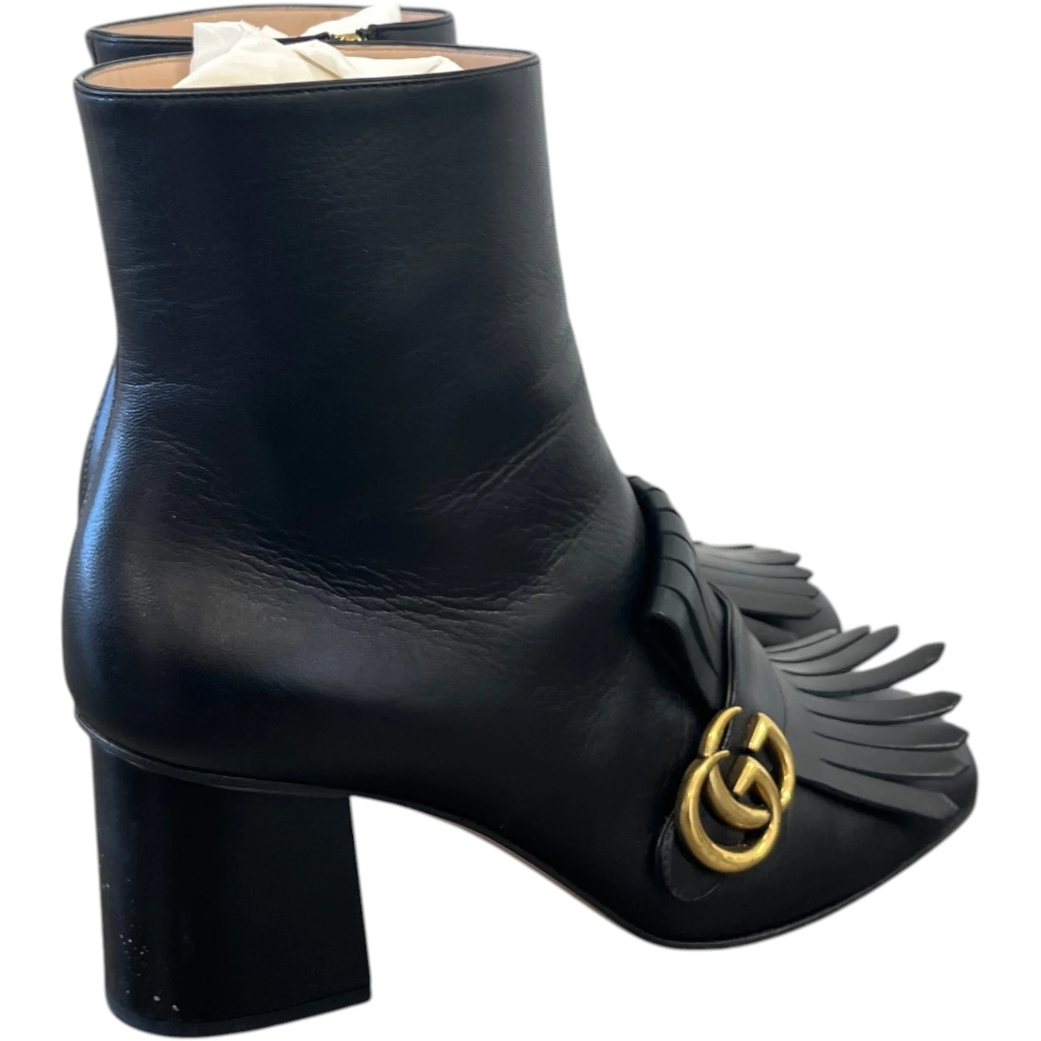Women's Gg Marmont Ankle Boots Black Size EU 40 / UK 7 - Image 8