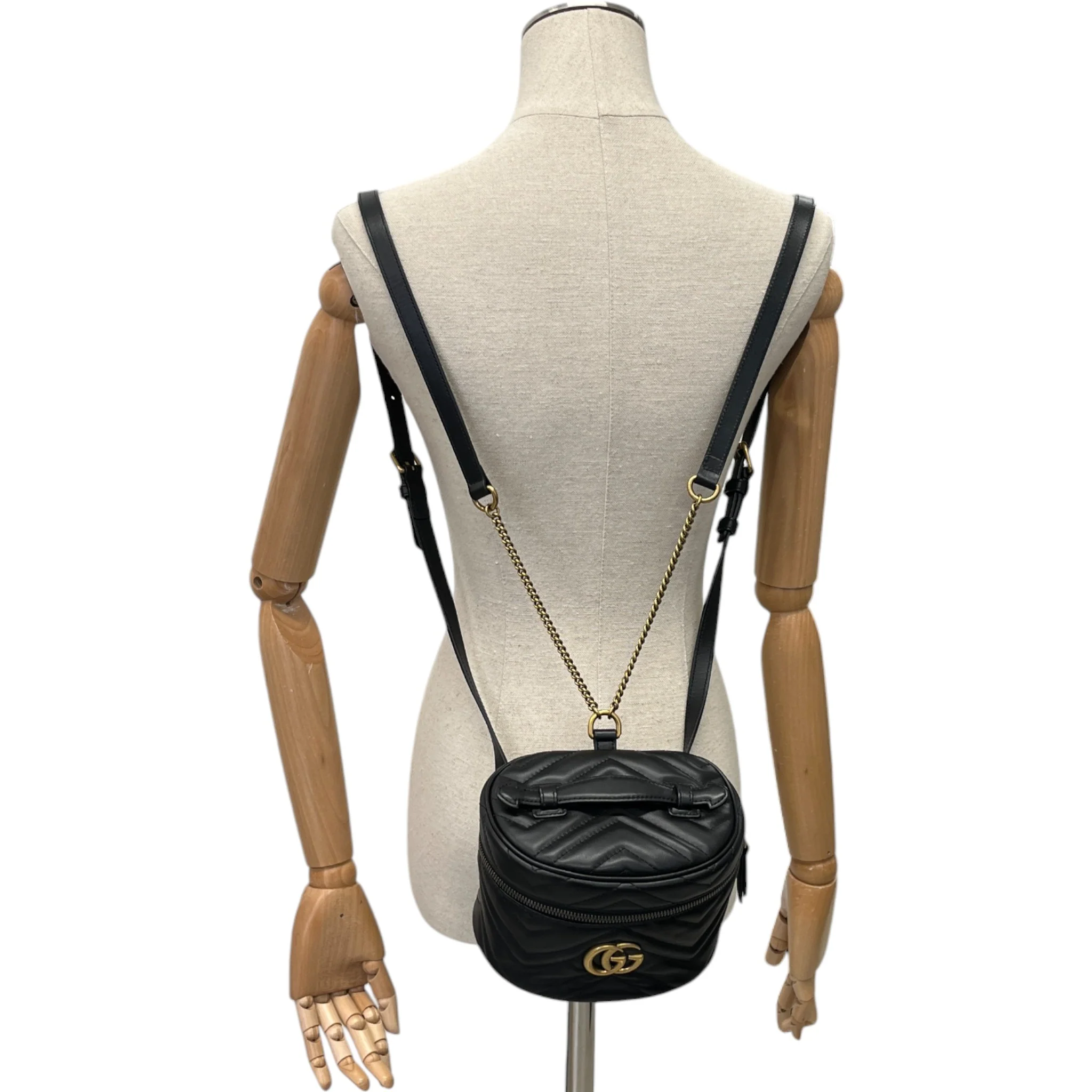 Women's Gg Marmont Backpack Black - Image 2