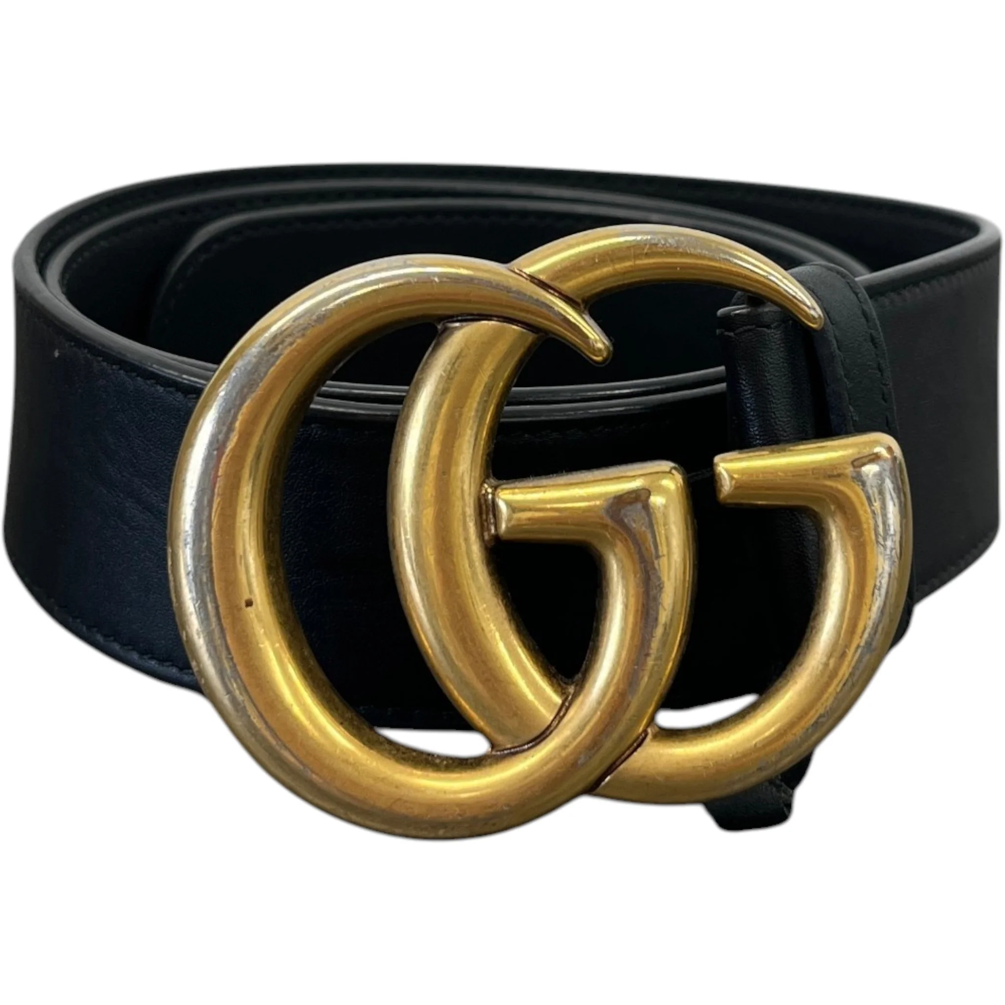 Women's Gg Marmont Belt Black Size 75CM / UK 6