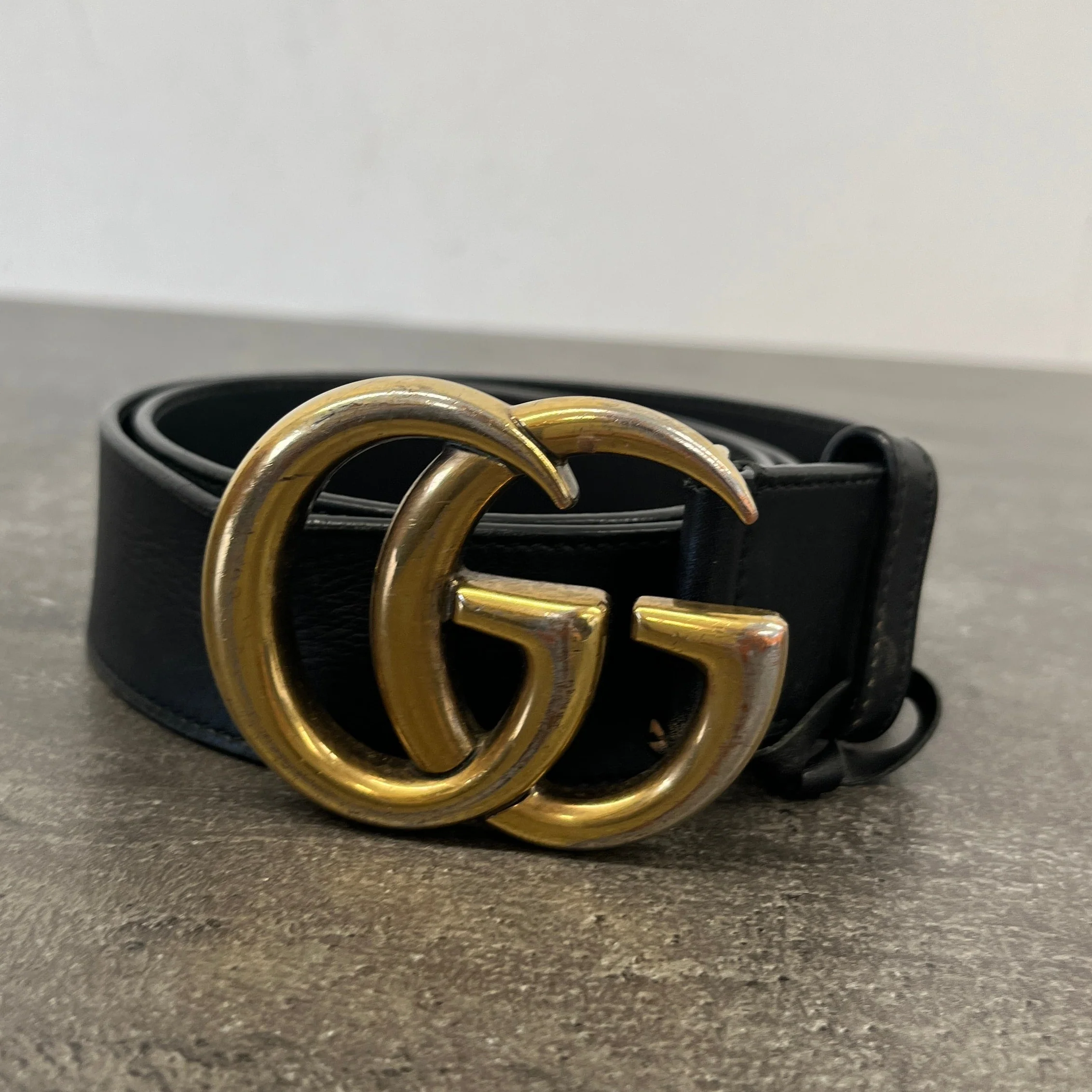 Women's Gg Marmont Belt Black Size 85CM / UK 10 - Image 10