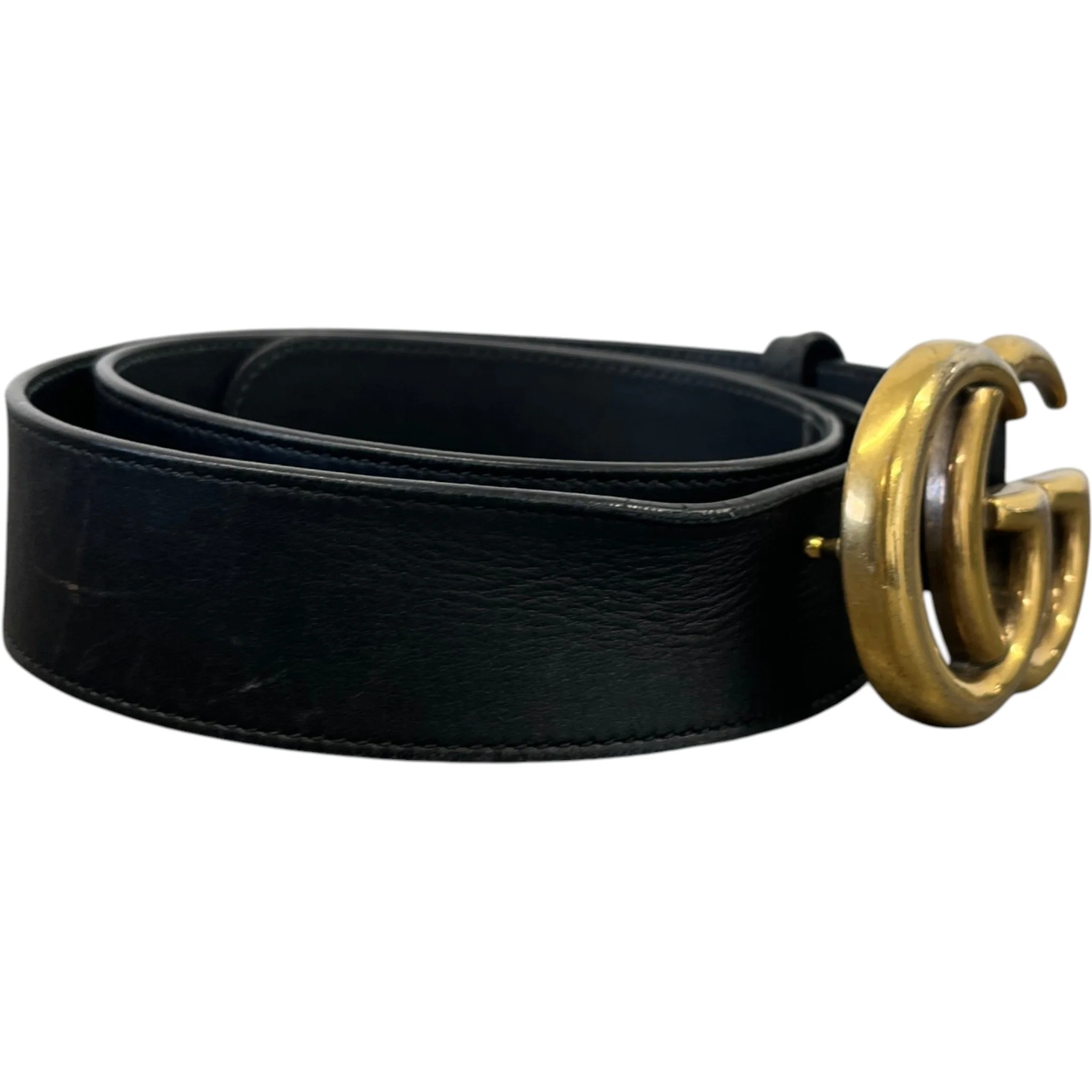 Women's Gg Marmont Belt Black Size 85CM / UK 10 - Image 3