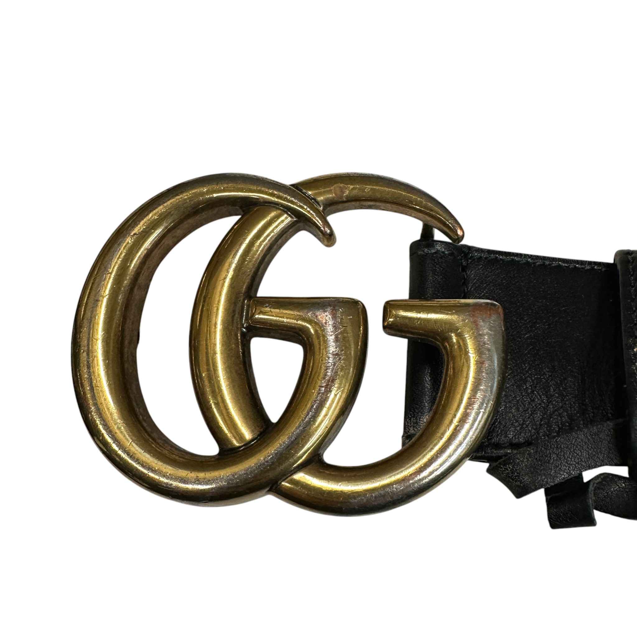 Women's Gg Marmont Belt Black Size 85CM / UK 10 - Image 8
