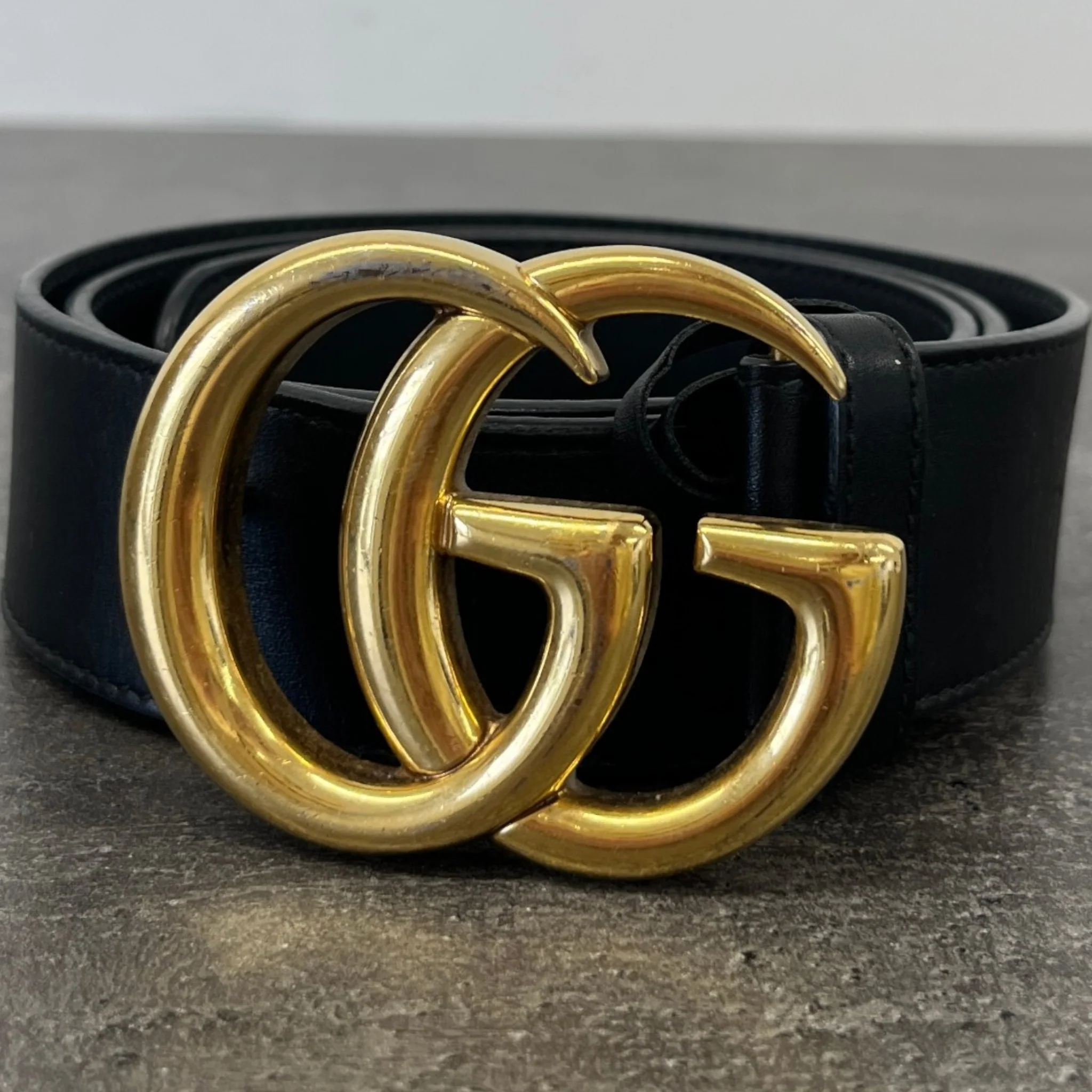 Women's Gg Marmont Belt Black Size 85CM / UK 10 - Image 8