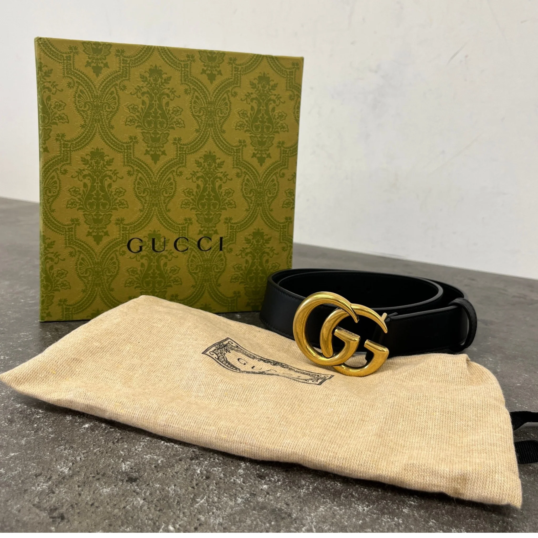 Women's Gg Marmont Belt Black Size Waist 28" - Image 6