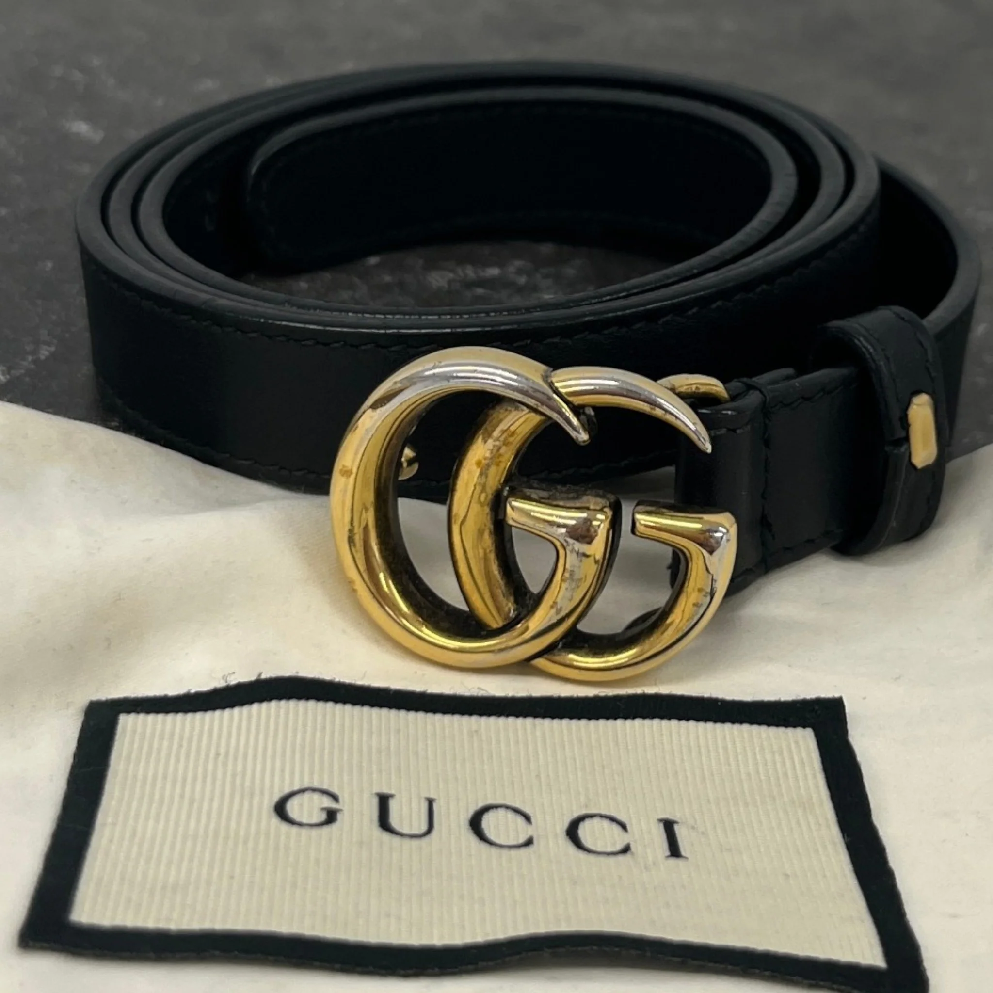 Women's Gg Marmont Belt Black Size Waist 34" - Image 8