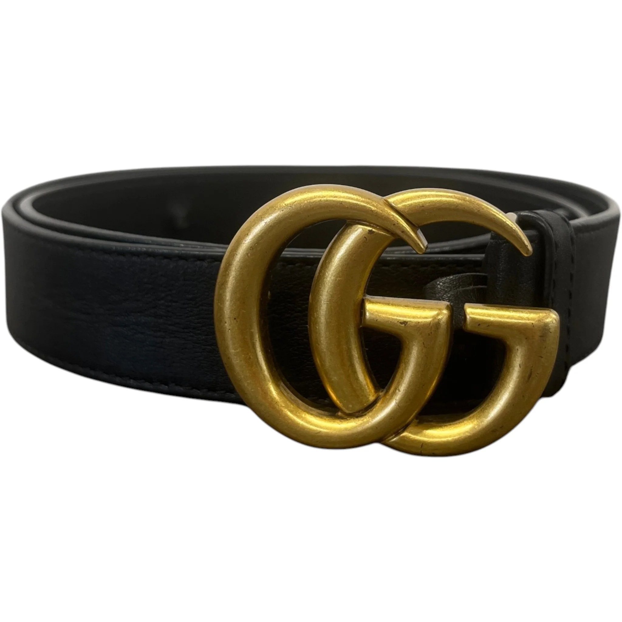 Women's Gg Marmont Belt Black Size Waist 36"