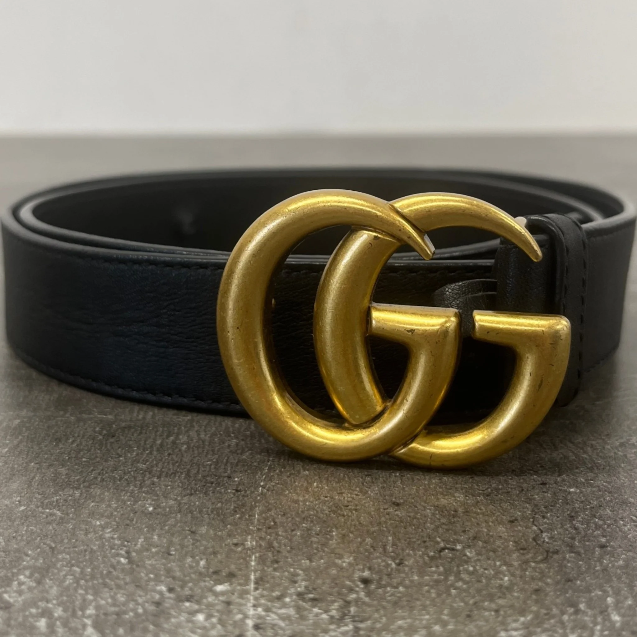 Women's Gg Marmont Belt Black Size Waist 36" - Image 7