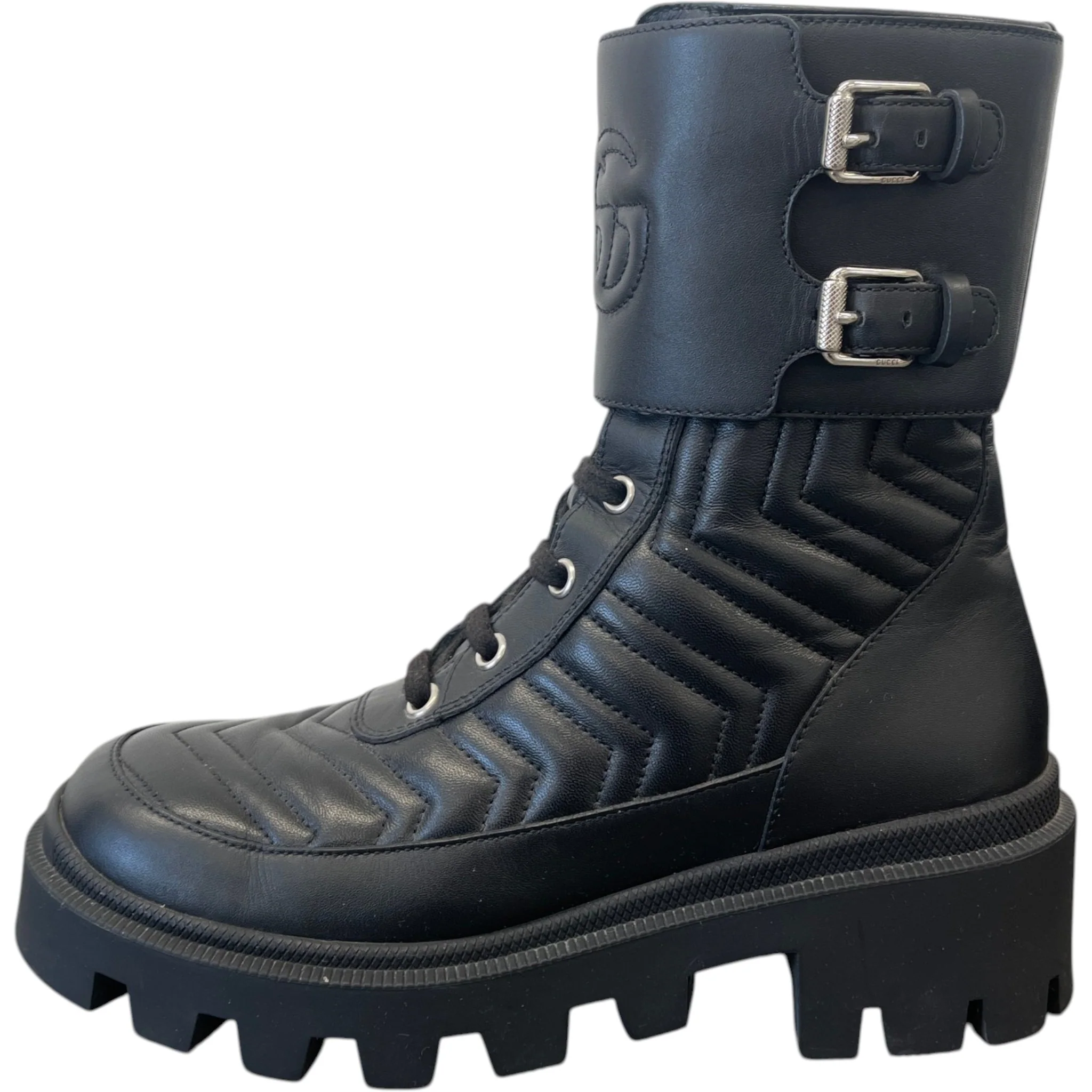 Women's Gg Marmont Boots Black Size EU 36 / UK 3 - Image 5