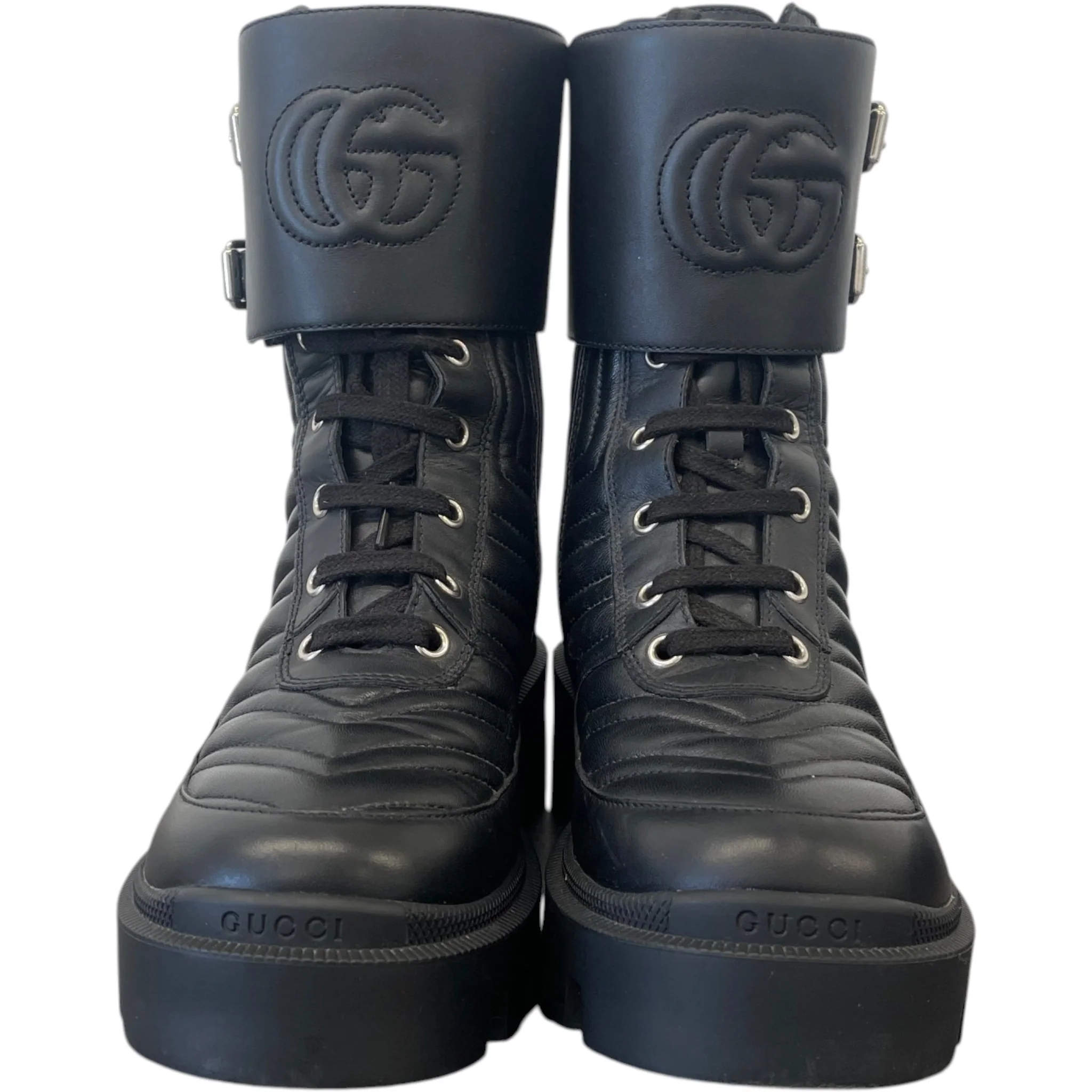 Women's Gg Marmont Boots Black Size EU 36 / UK 3 - Image 7