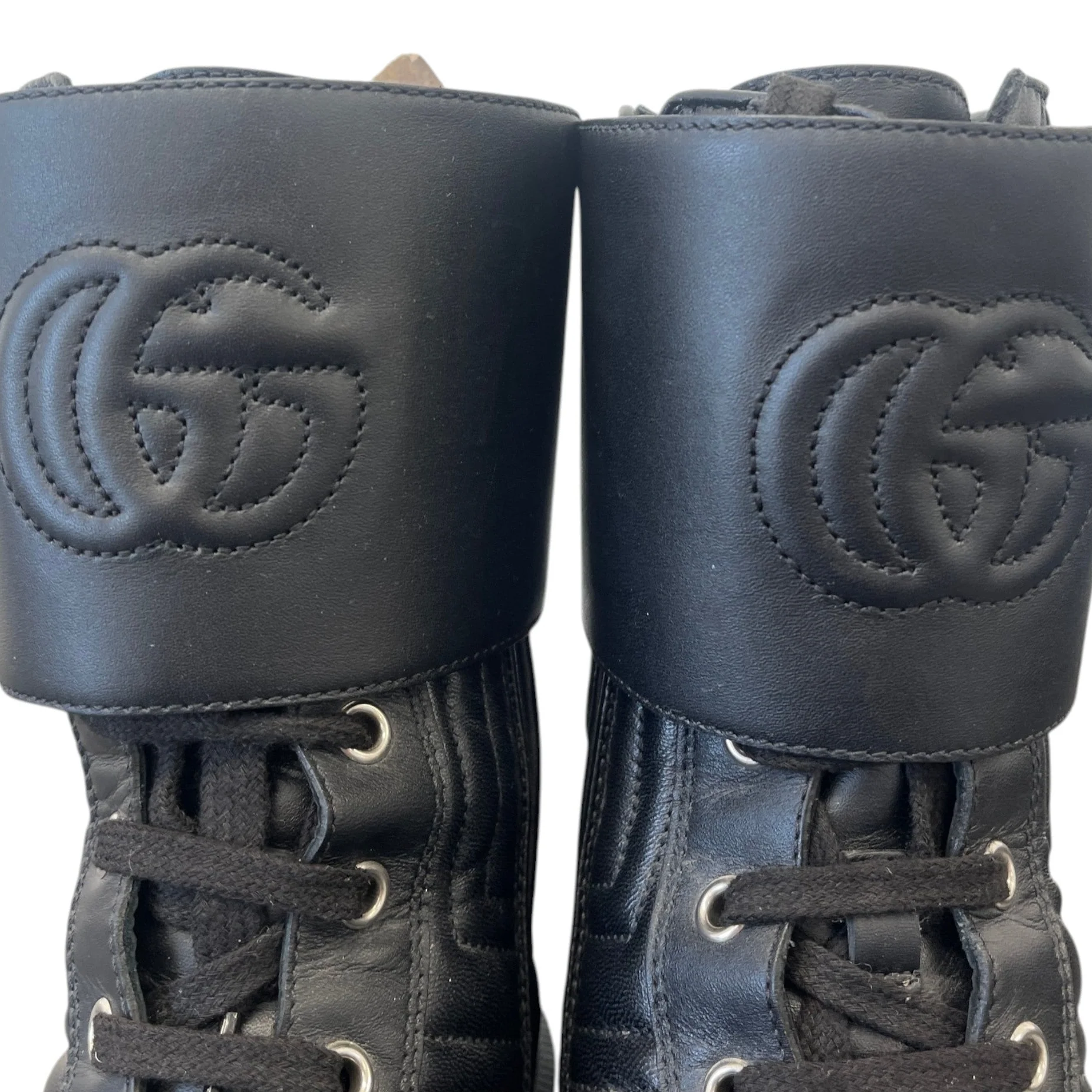 Women's Gg Marmont Boots Black Size EU 36 / UK 3 - Image 9