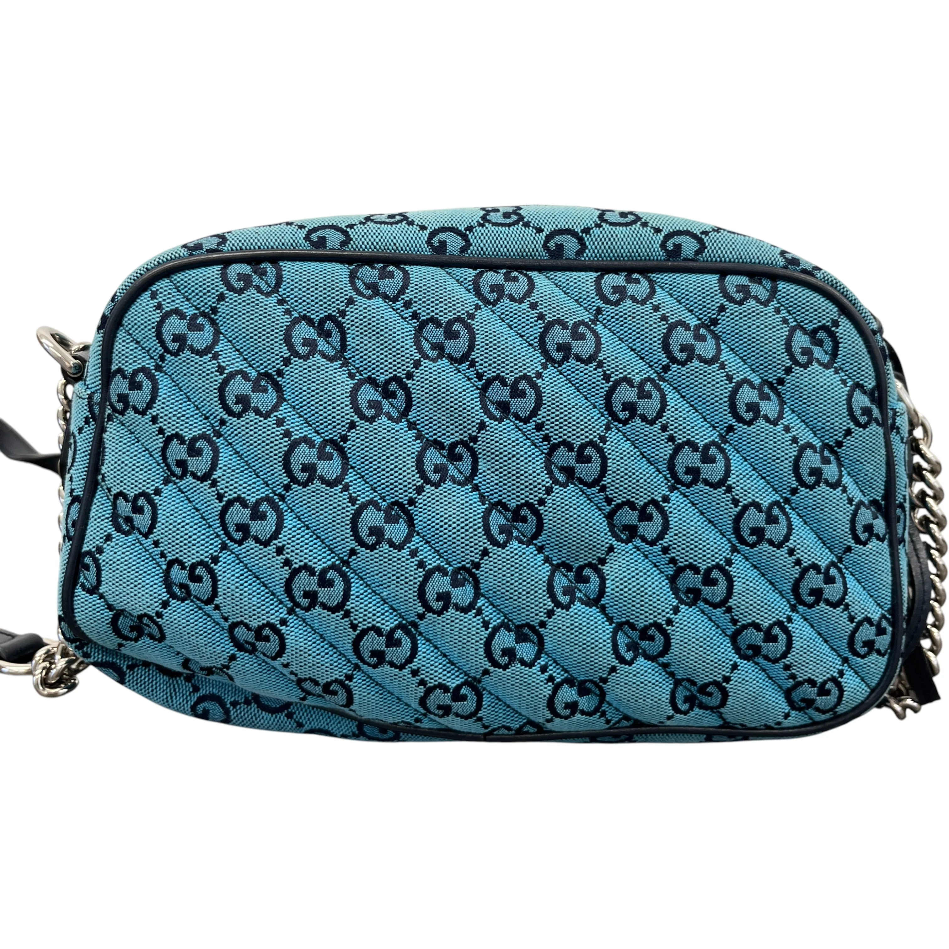 Women's Gg Marmont Camera Bag Blue - Image 3