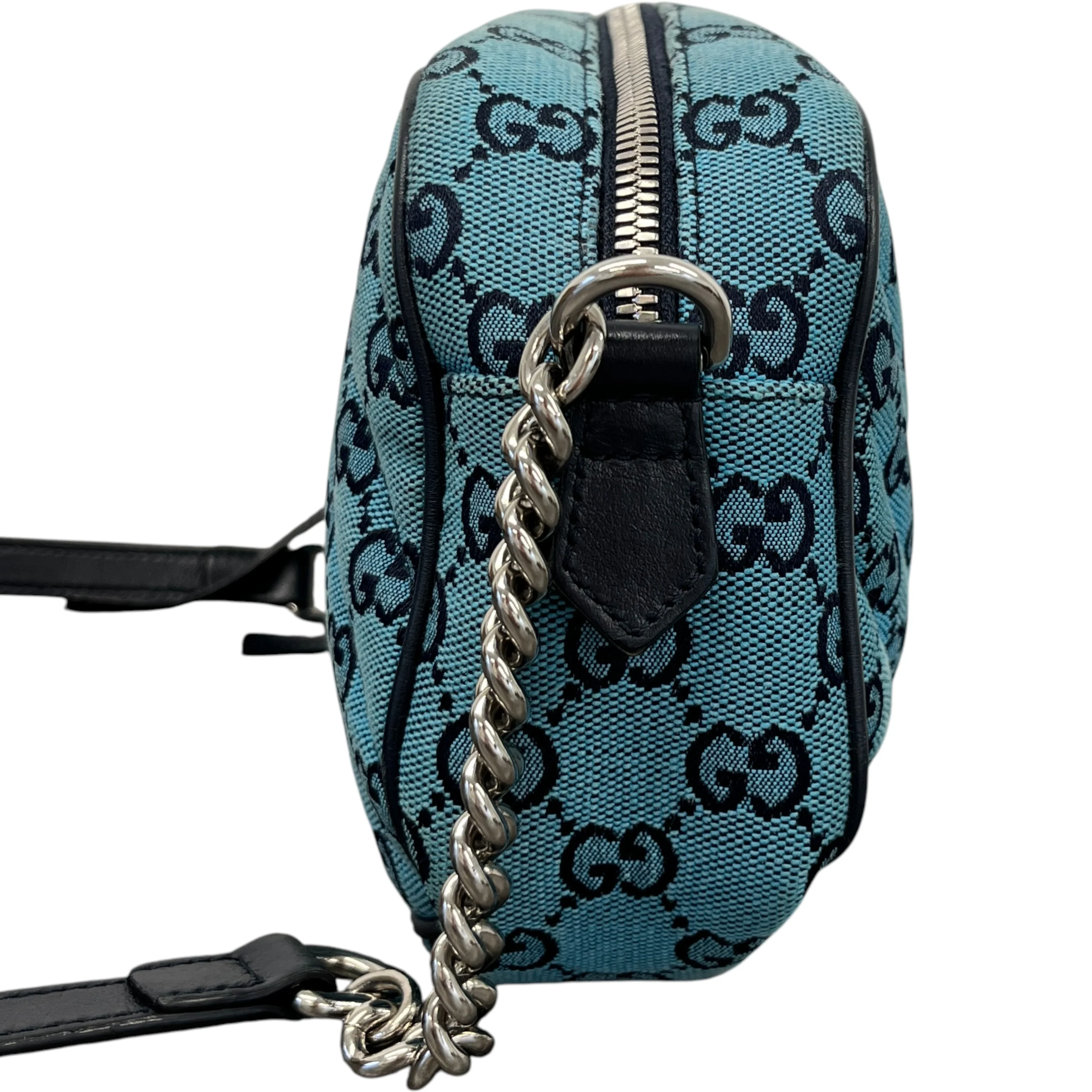 Women's Gg Marmont Camera Bag Blue - Image 6