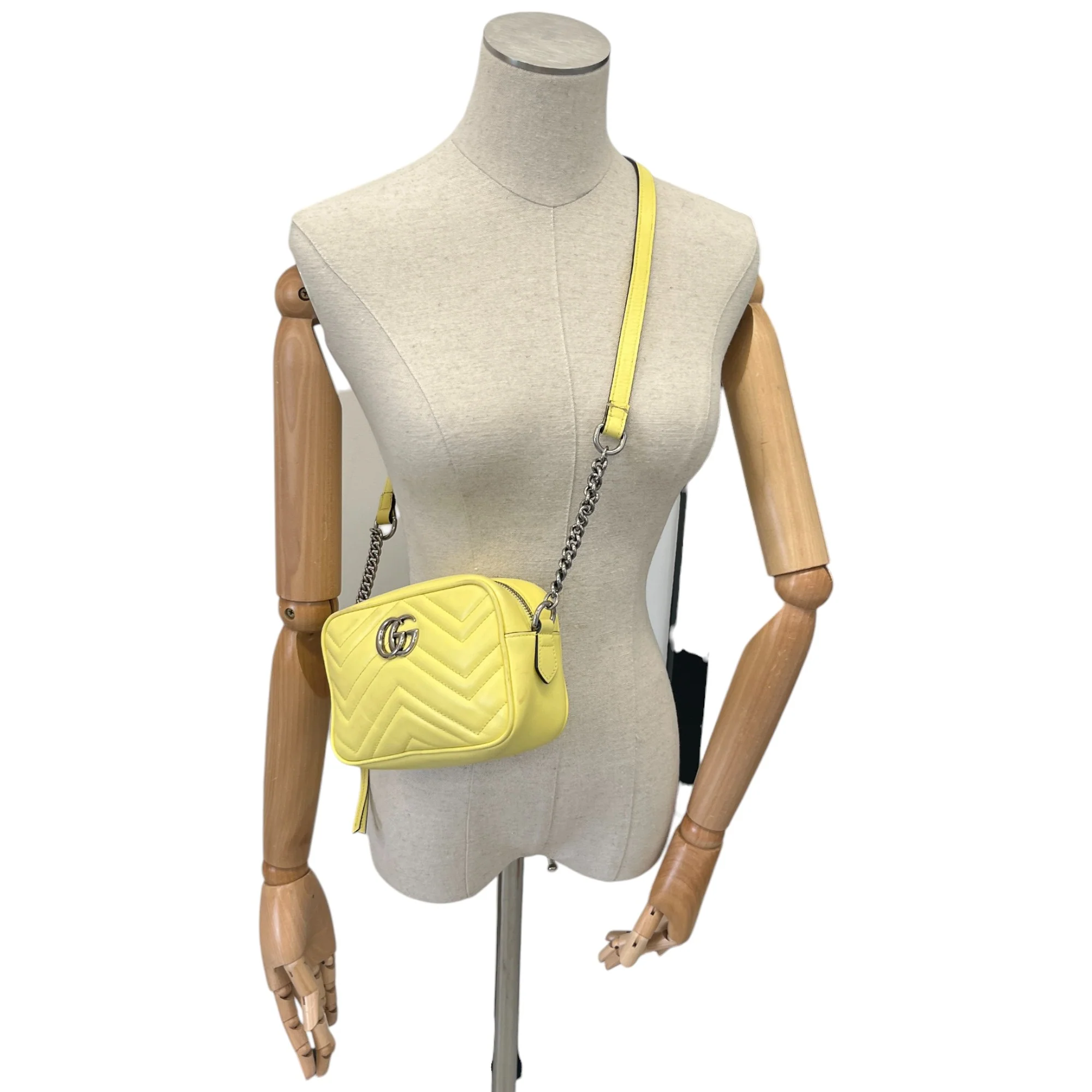 Women's Gg Marmont Crossbody Bag Yellow - Image 2