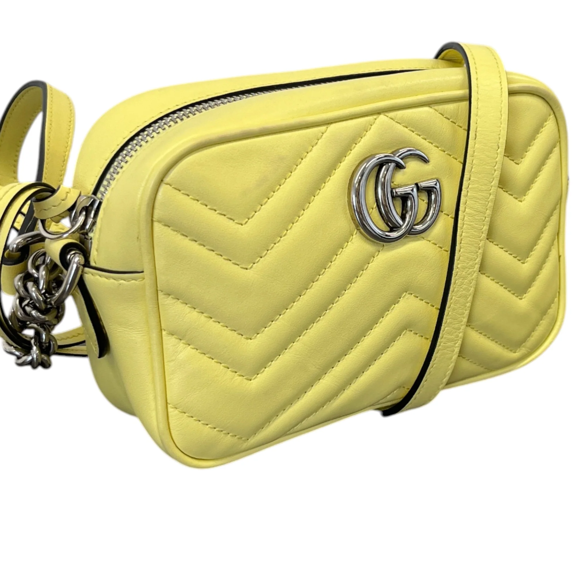 Women's Gg Marmont Crossbody Bag Yellow - Image 5
