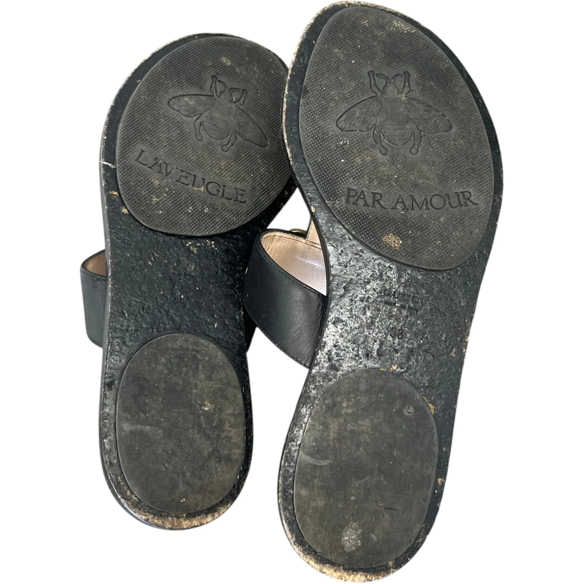 Women's Gg Marmont Sandals Black Size EU 38 / UK 5 - Image 10