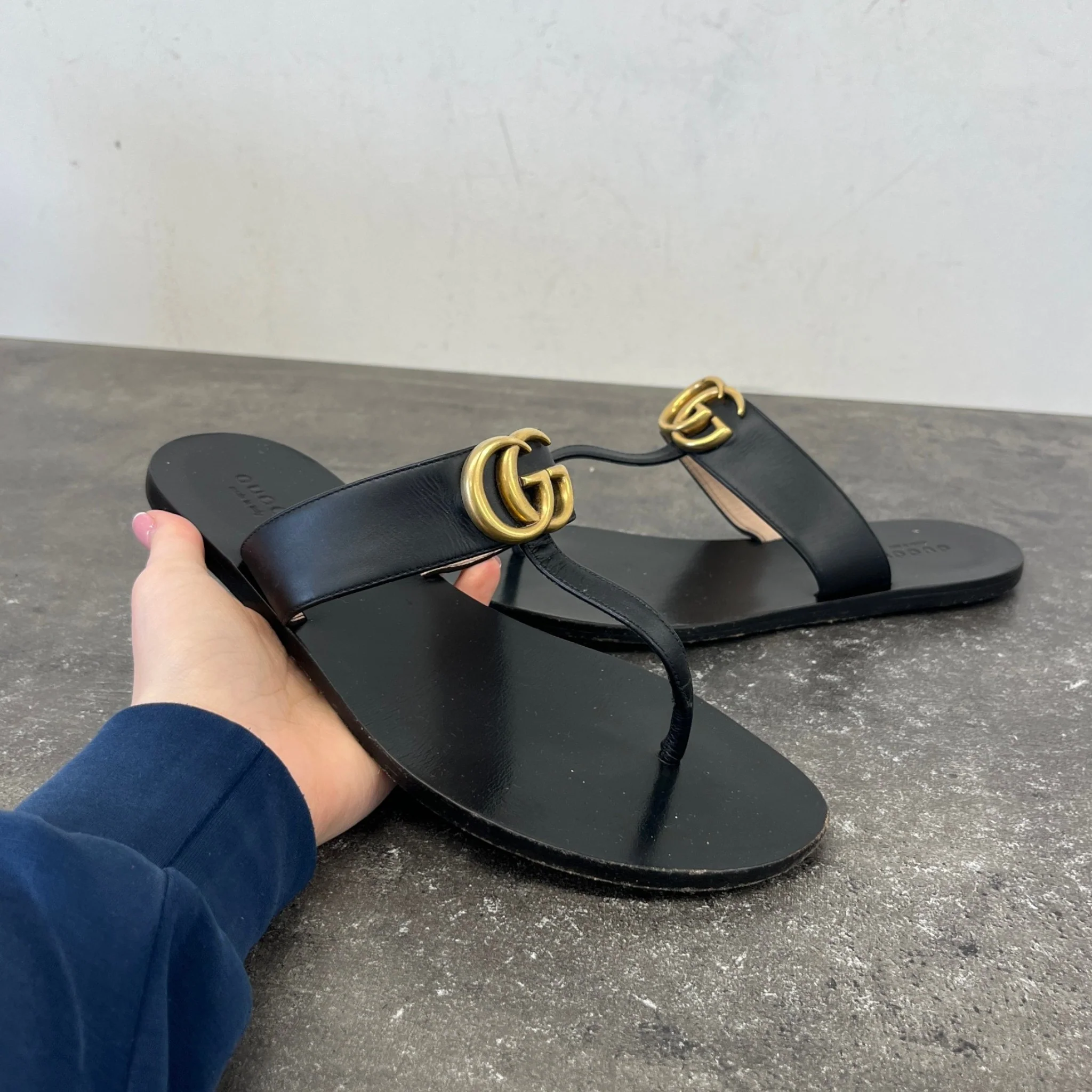Women's Gg Marmont Sandals Black Size EU 38 / UK 5 - Image 11