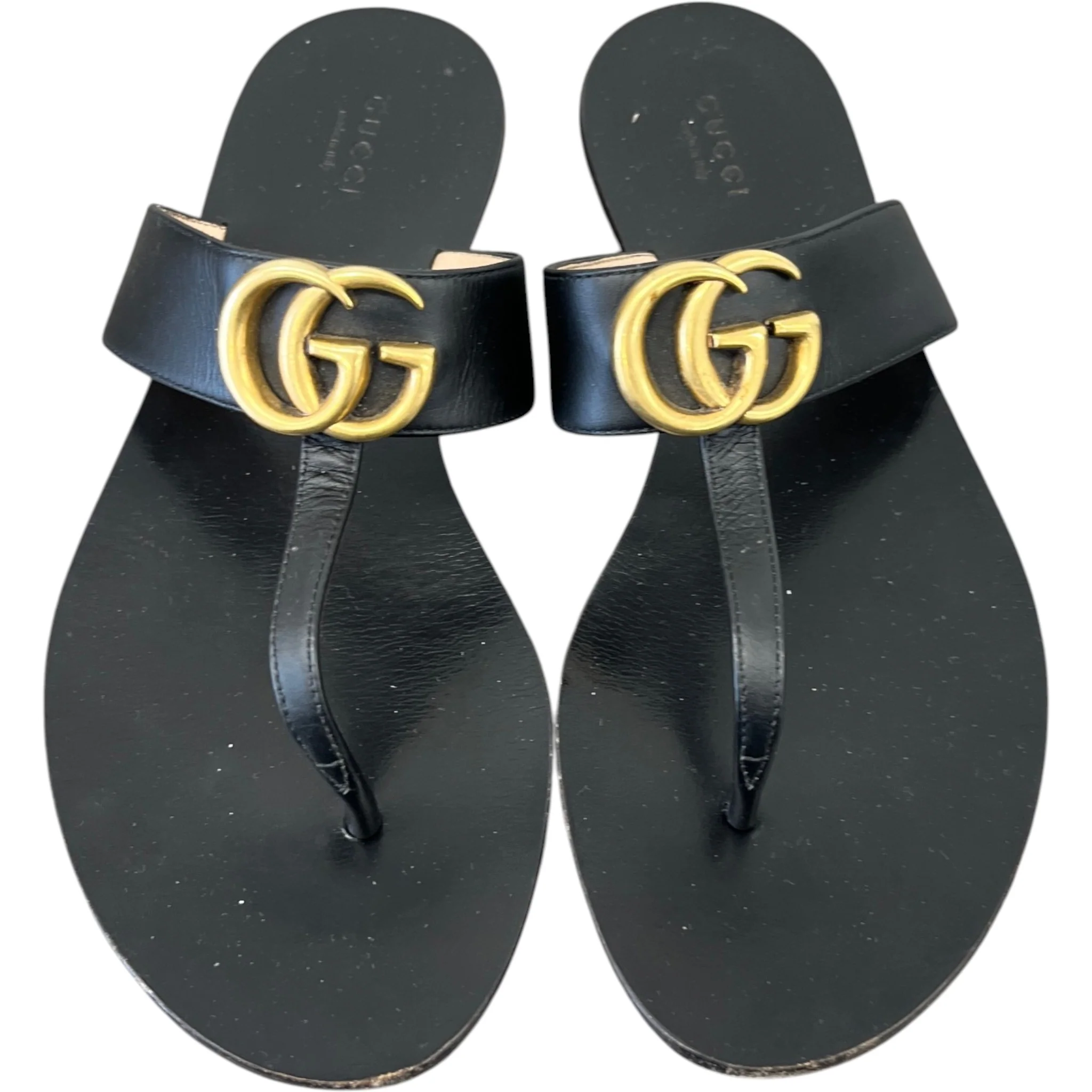 Women's Gg Marmont Sandals Black Size EU 38 / UK 5 - Image 6
