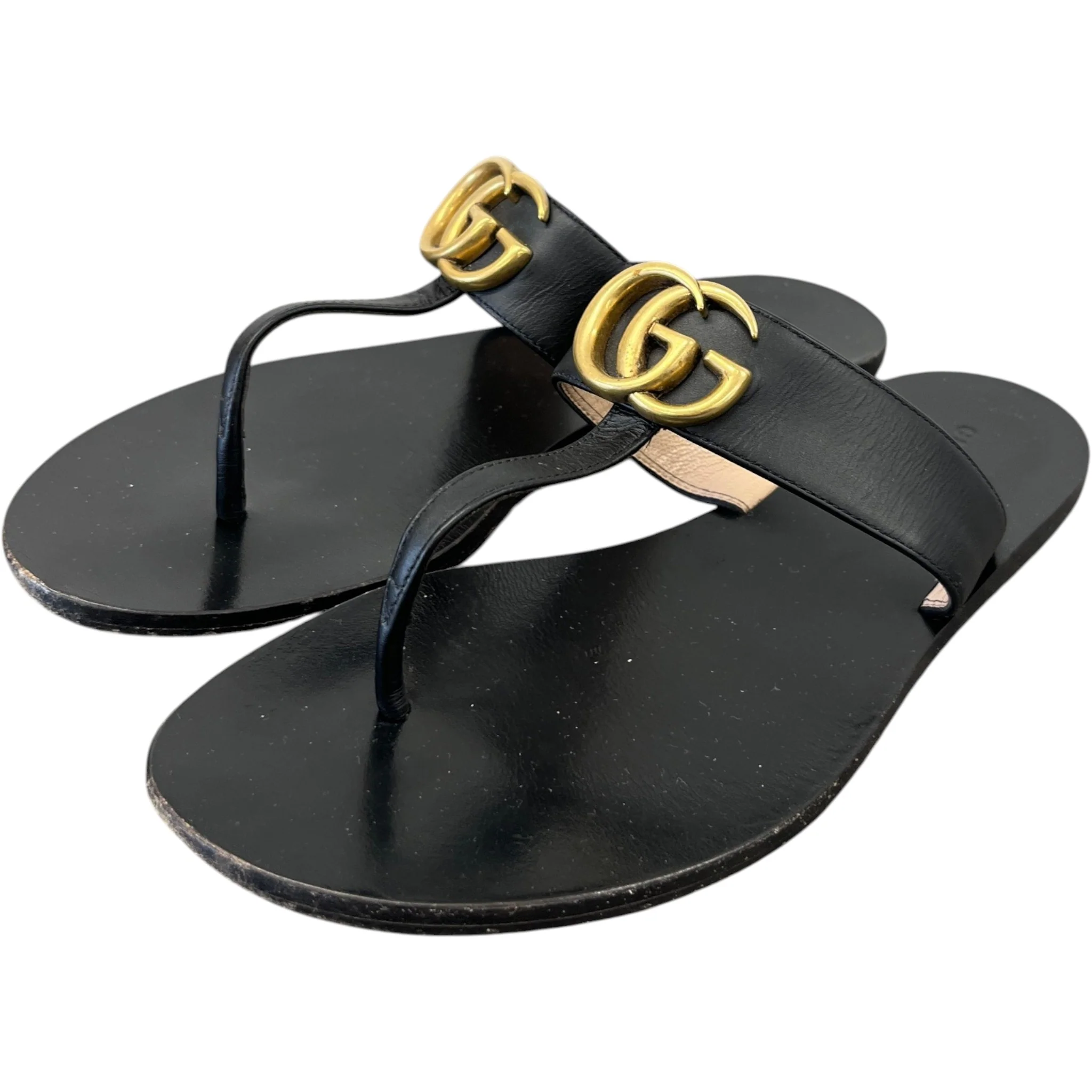 Women's Gg Marmont Sandals Black Size EU 38 / UK 5 - Image 9
