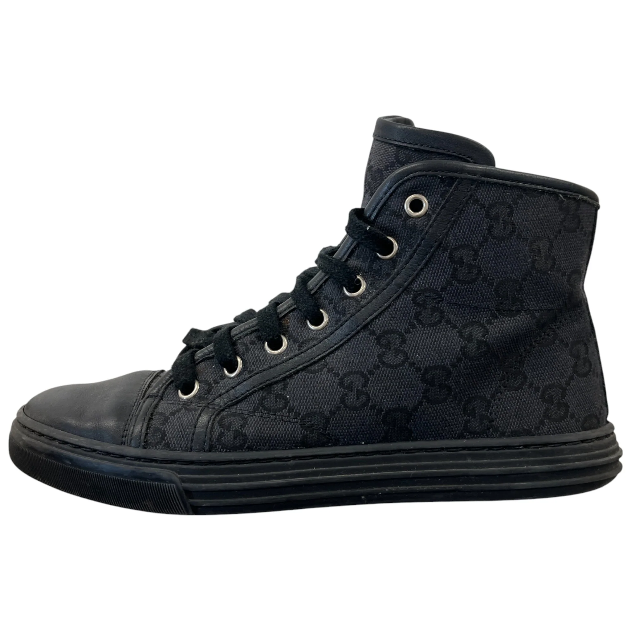 Women's Gg Monogram High Trainers Black Size EU 37 / UK 4 - Image 5