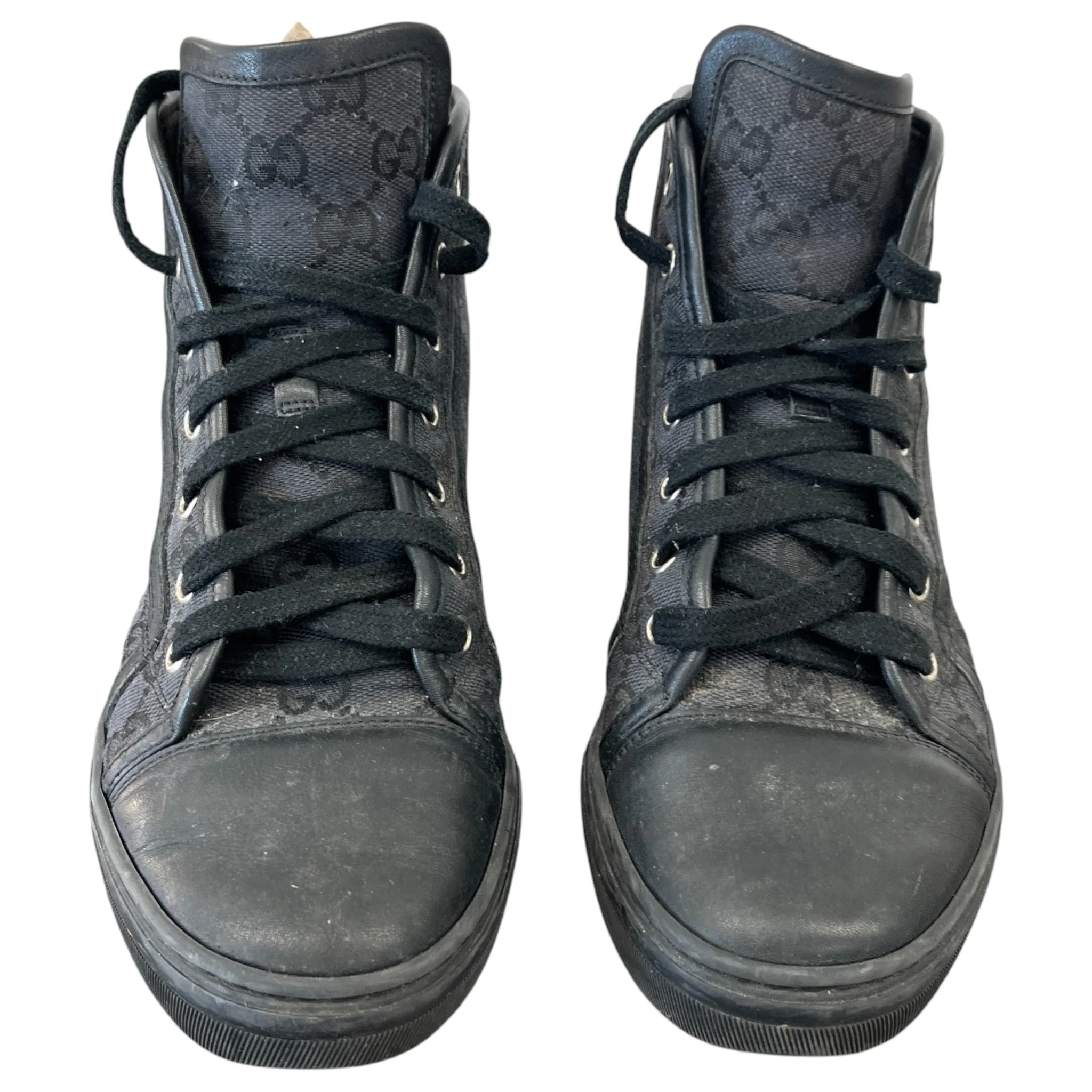 Women's Gg Monogram High Trainers Black Size EU 37 / UK 4 - Image 6