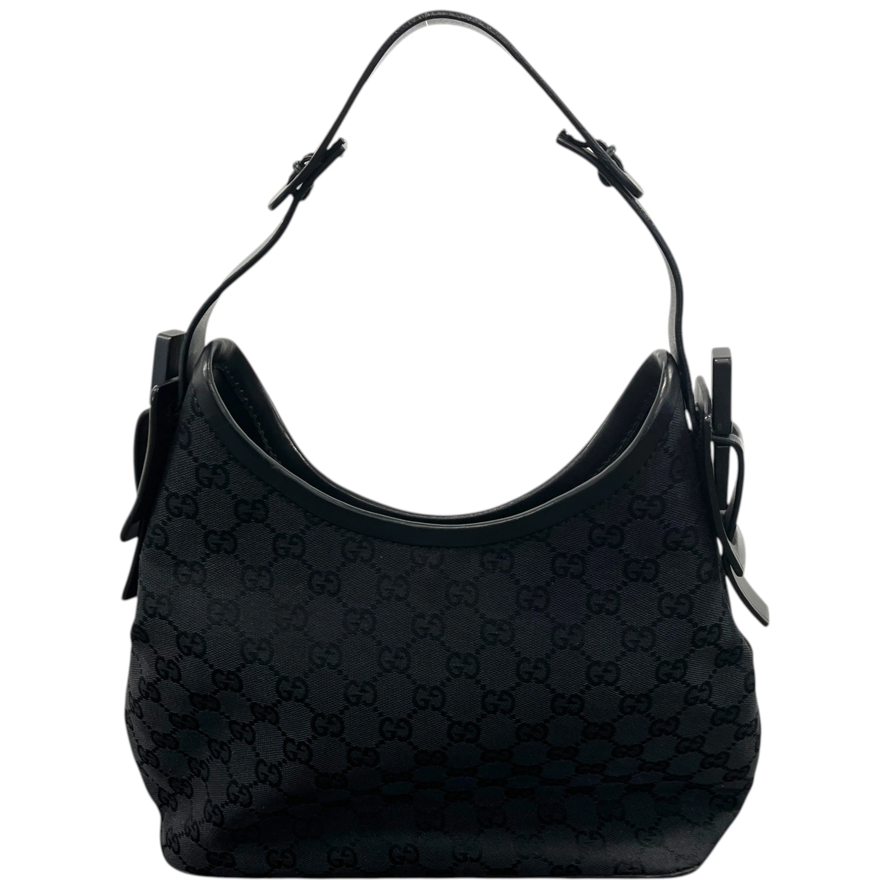 Women's Gg Monogram Hobo Bag Black - Image 4