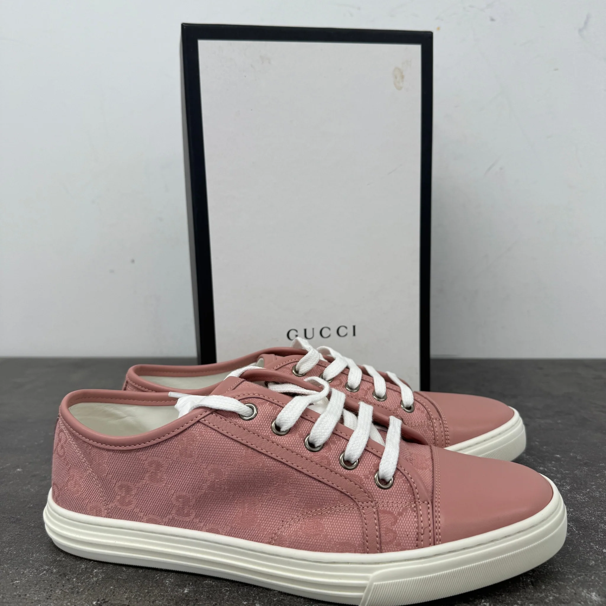 Women's Gg Monogram Low Trainers Pink Size EU 40 / UK 7 - Image 11