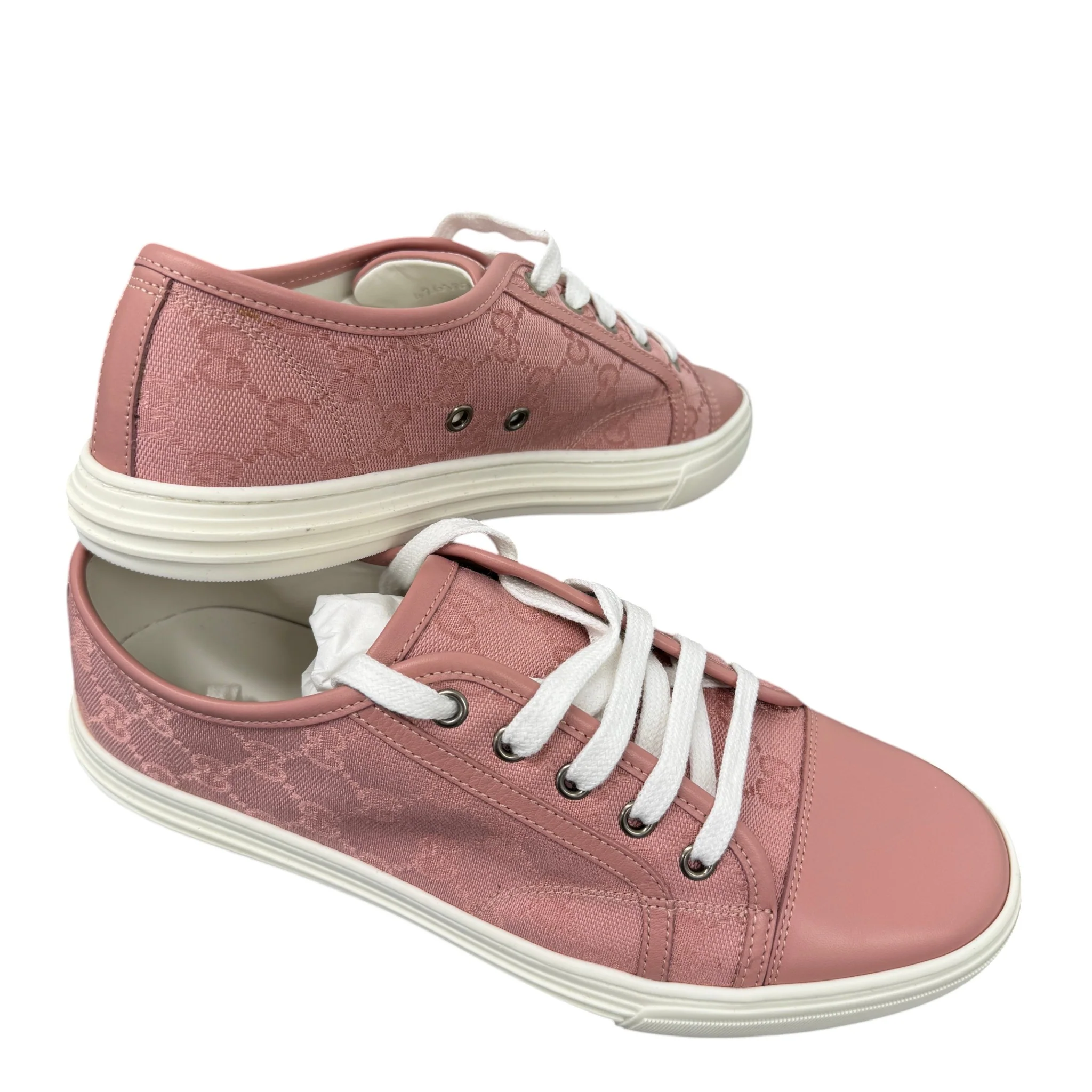 Women's Gg Monogram Low Trainers Pink Size EU 40 / UK 7 - Image 9