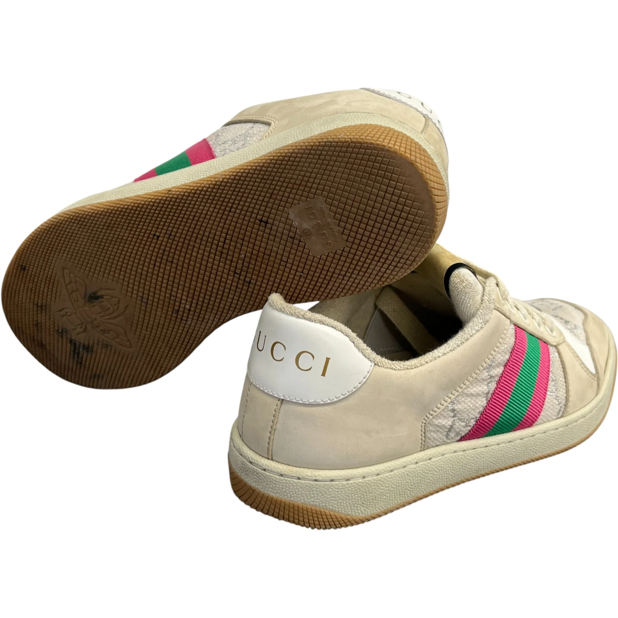 Women's Gg Screener Low Trainers Beige Size EU 37 / UK 4 - Image 10