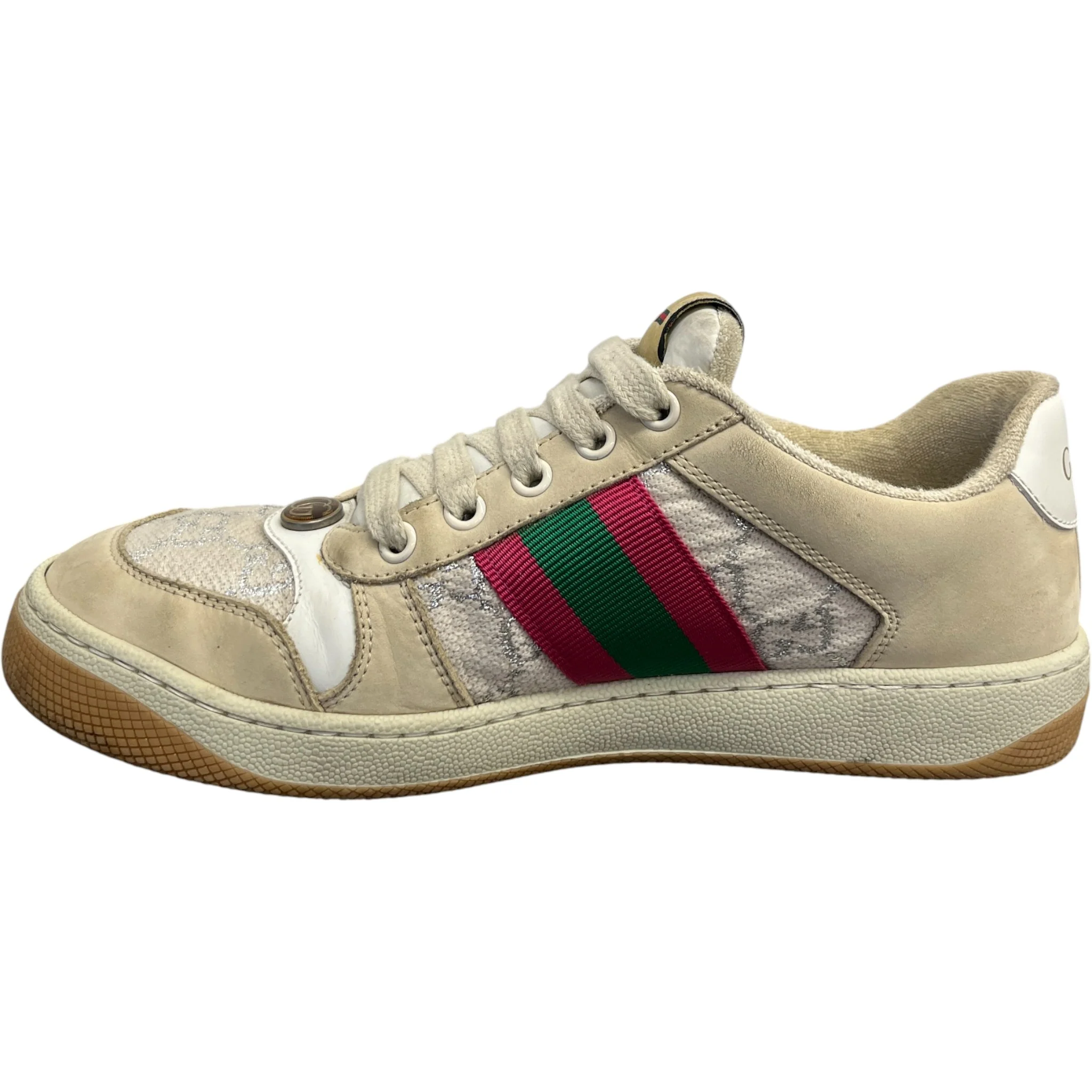 Women's Gg Screener Low Trainers Beige Size EU 37 / UK 4 - Image 2