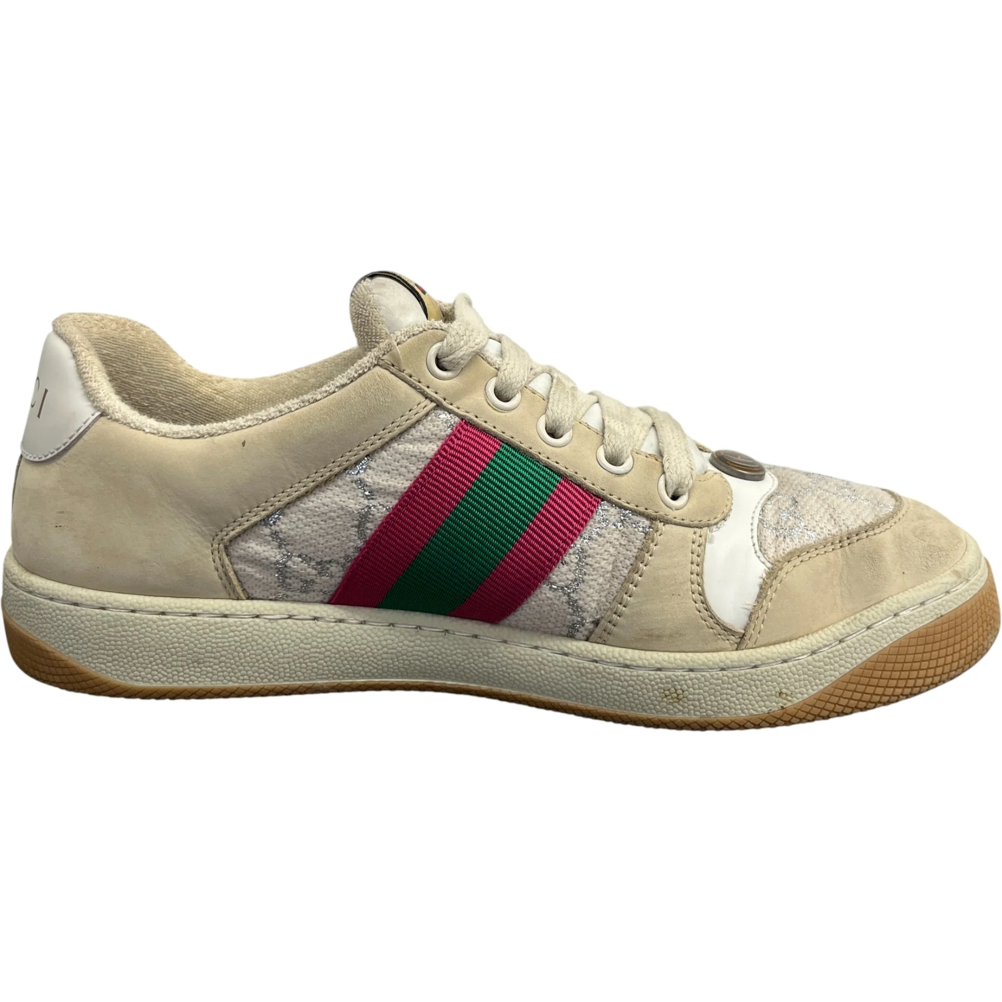 Women's Gg Screener Low Trainers Beige Size EU 37 / UK 4 - Image 4