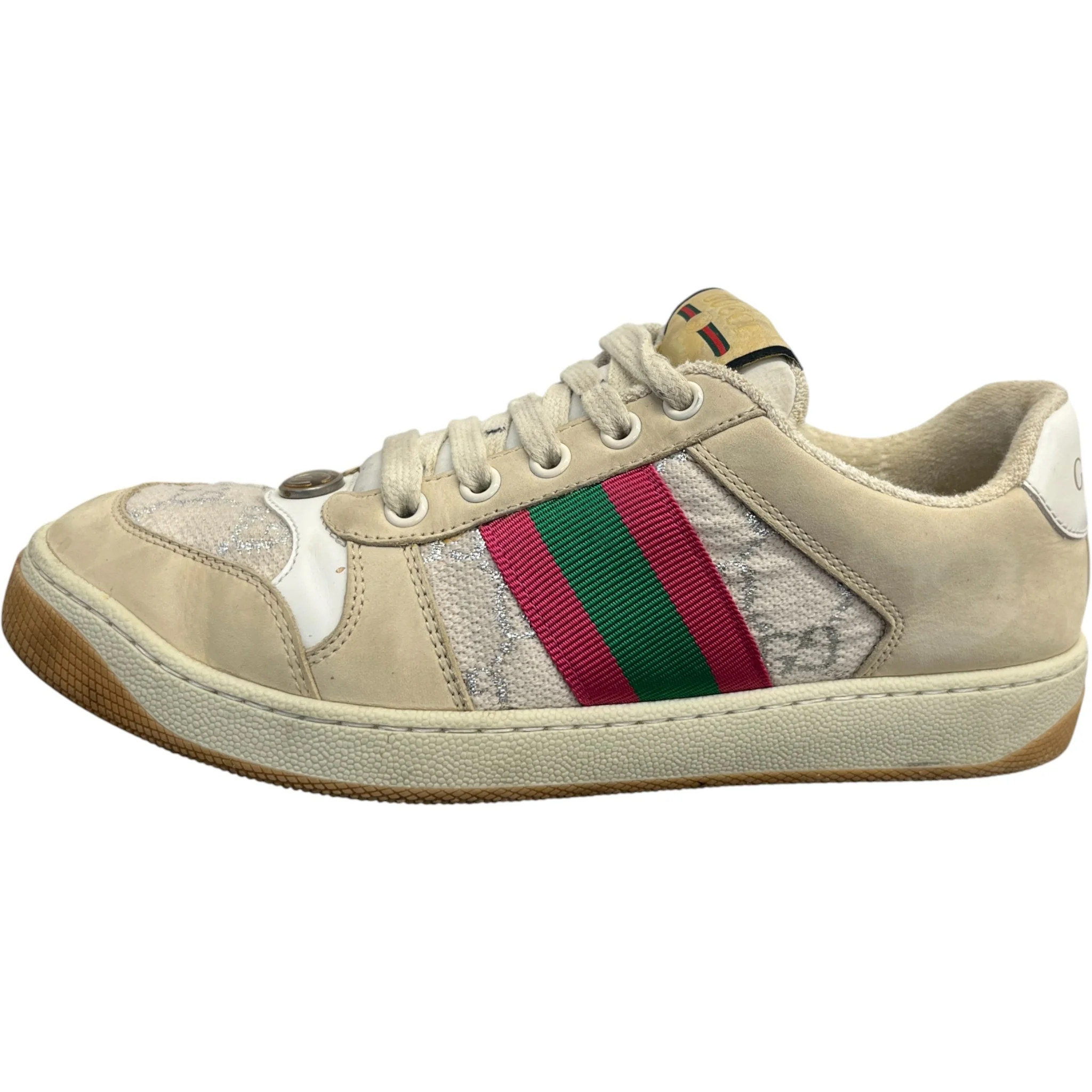 Women's Gg Screener Low Trainers Beige Size EU 37 / UK 4 - Image 5