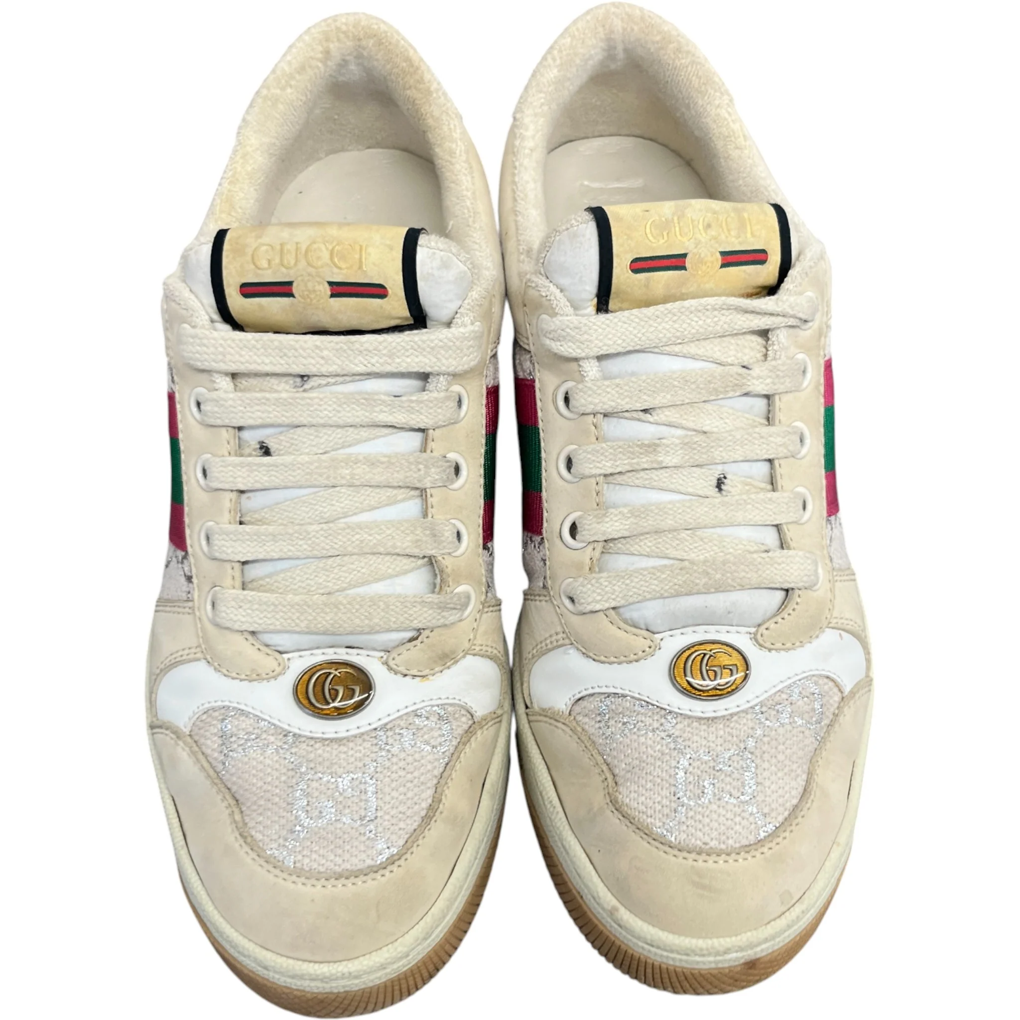 Women's Gg Screener Low Trainers Beige Size EU 37 / UK 4 - Image 6