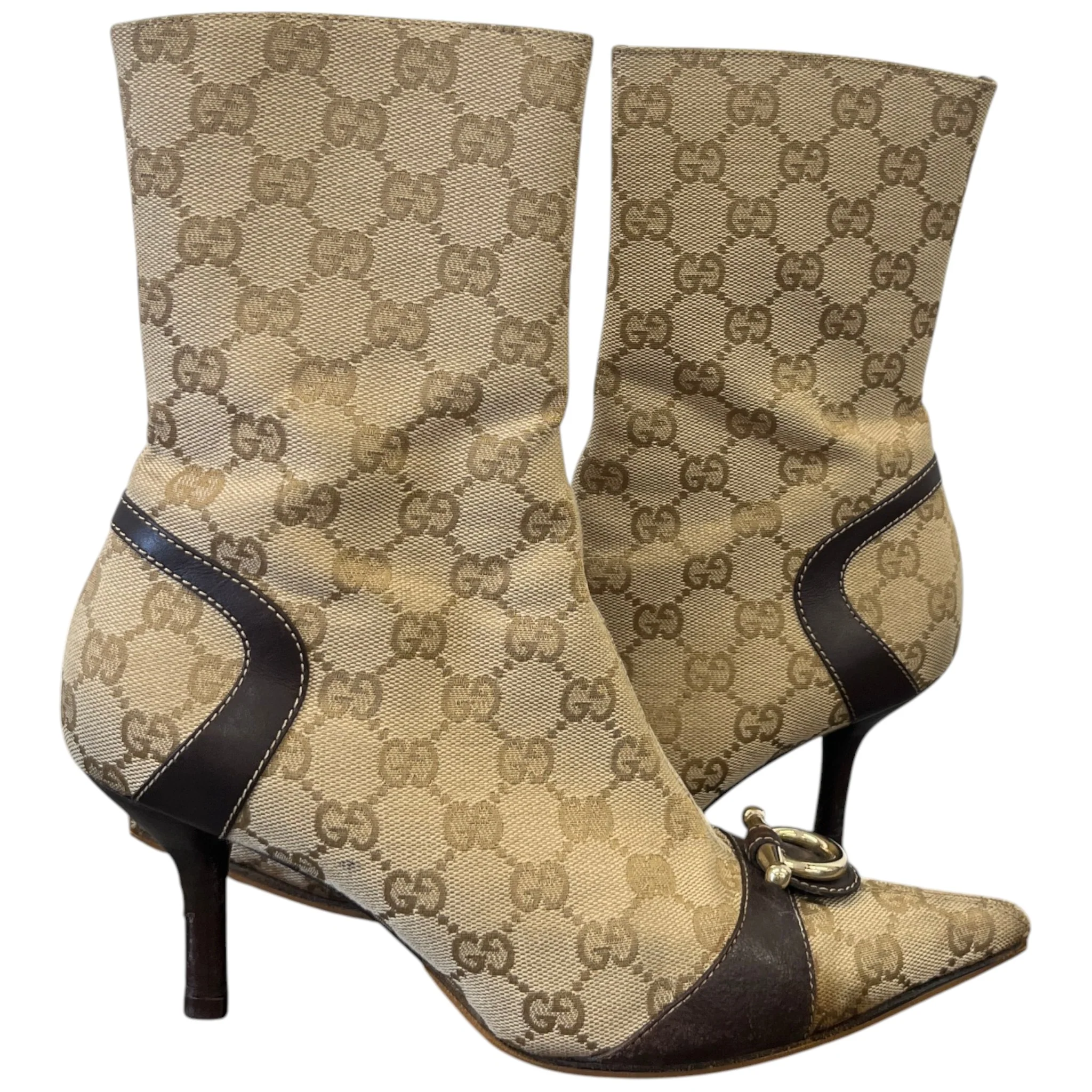 Women's Gg Supreme Boomshell Boots Beige Size EU 37 / UK 4 - Image 3