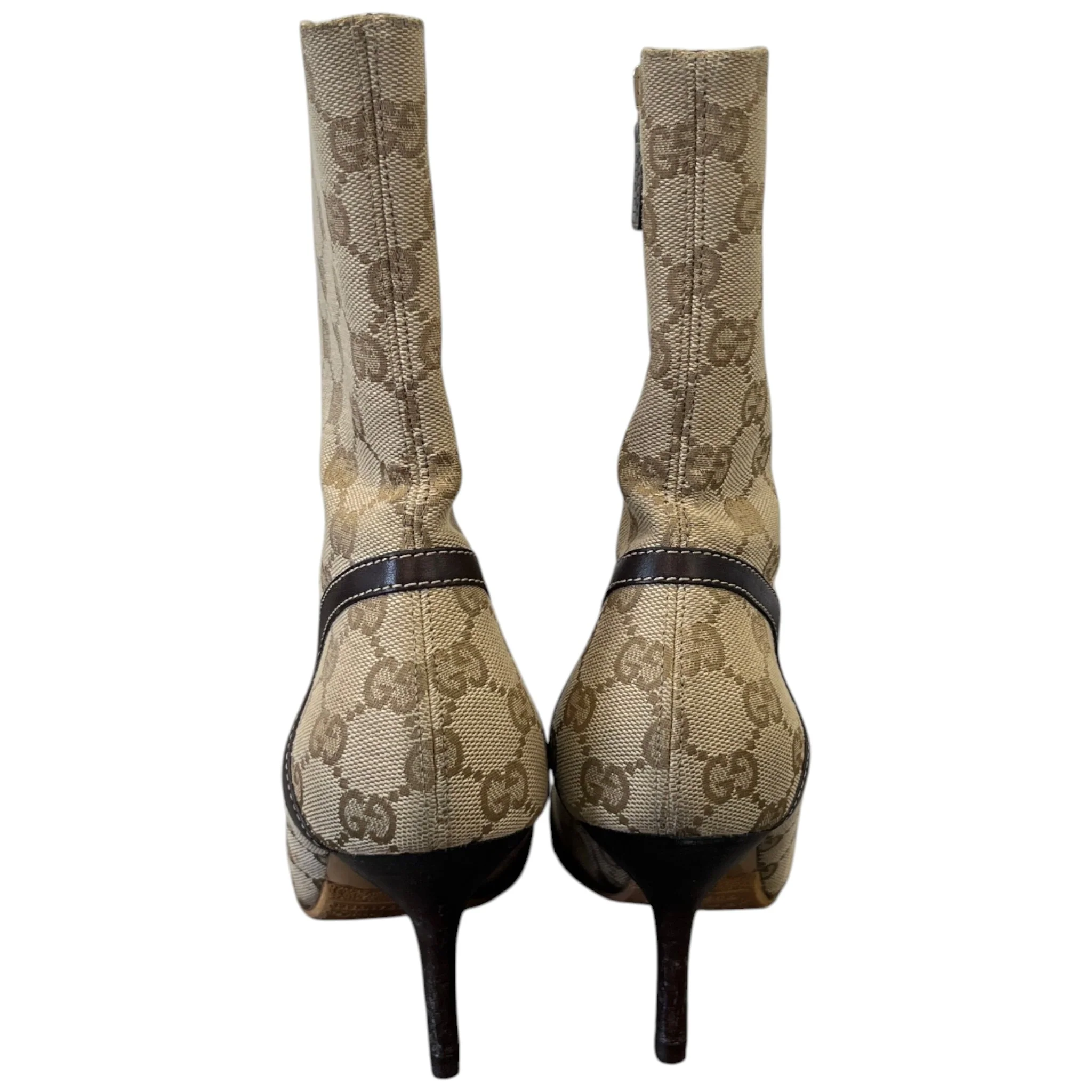 Women's Gg Supreme Boomshell Boots Beige Size EU 37 / UK 4 - Image 7