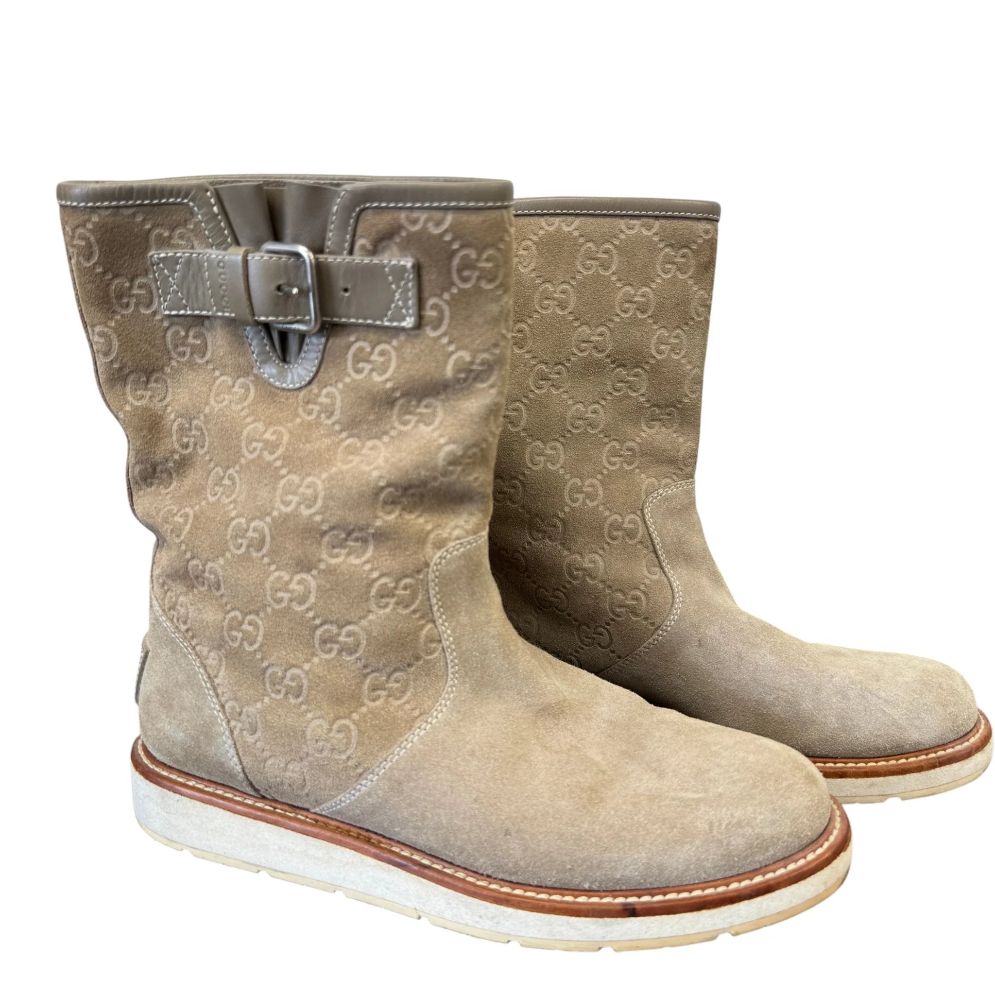 Women's Gg Supreme Boots Beige Size EU 37 / UK 4 - Image 12