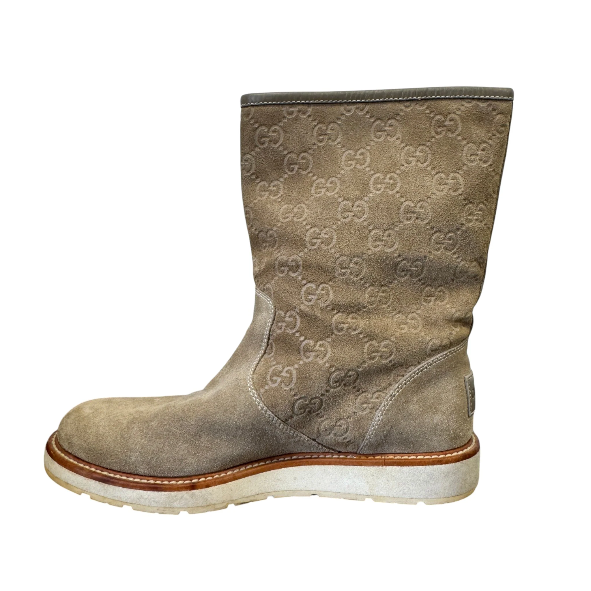 Women's Gg Supreme Boots Beige Size EU 37 / UK 4 - Image 2