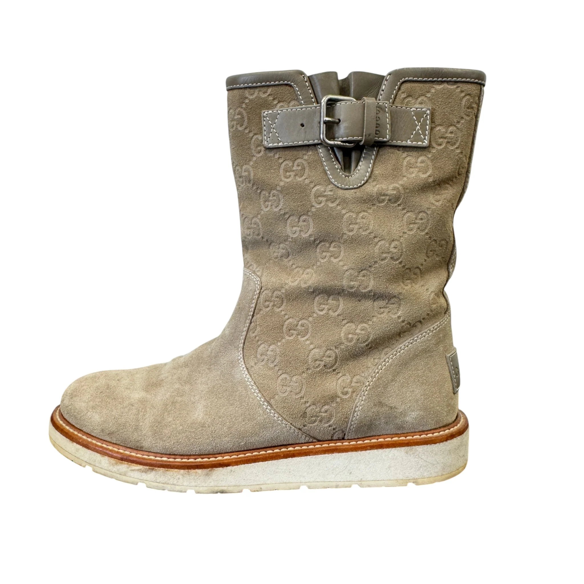 Women's Gg Supreme Boots Beige Size EU 37 / UK 4 - Image 4