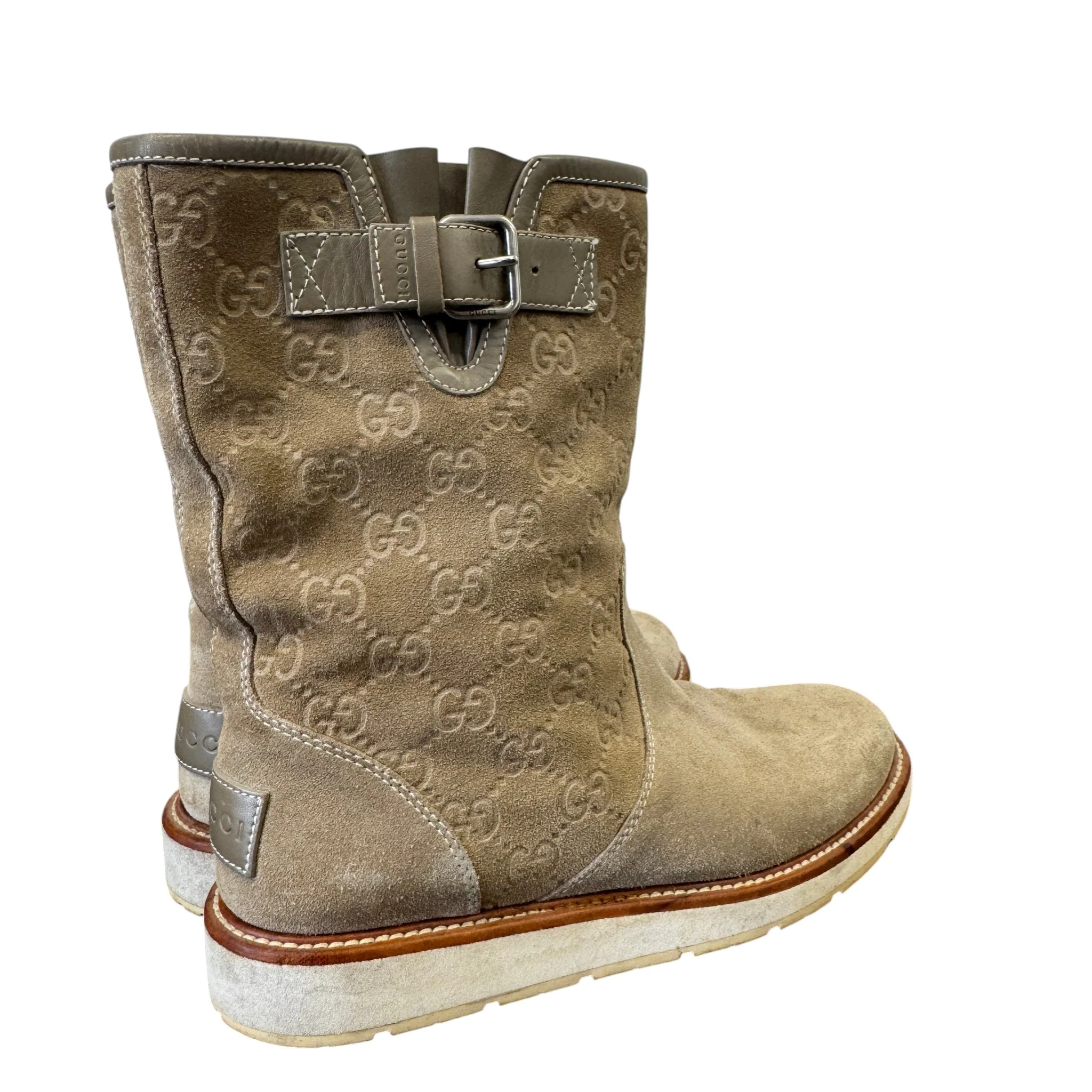 Women's Gg Supreme Boots Beige Size EU 37 / UK 4 - Image 7