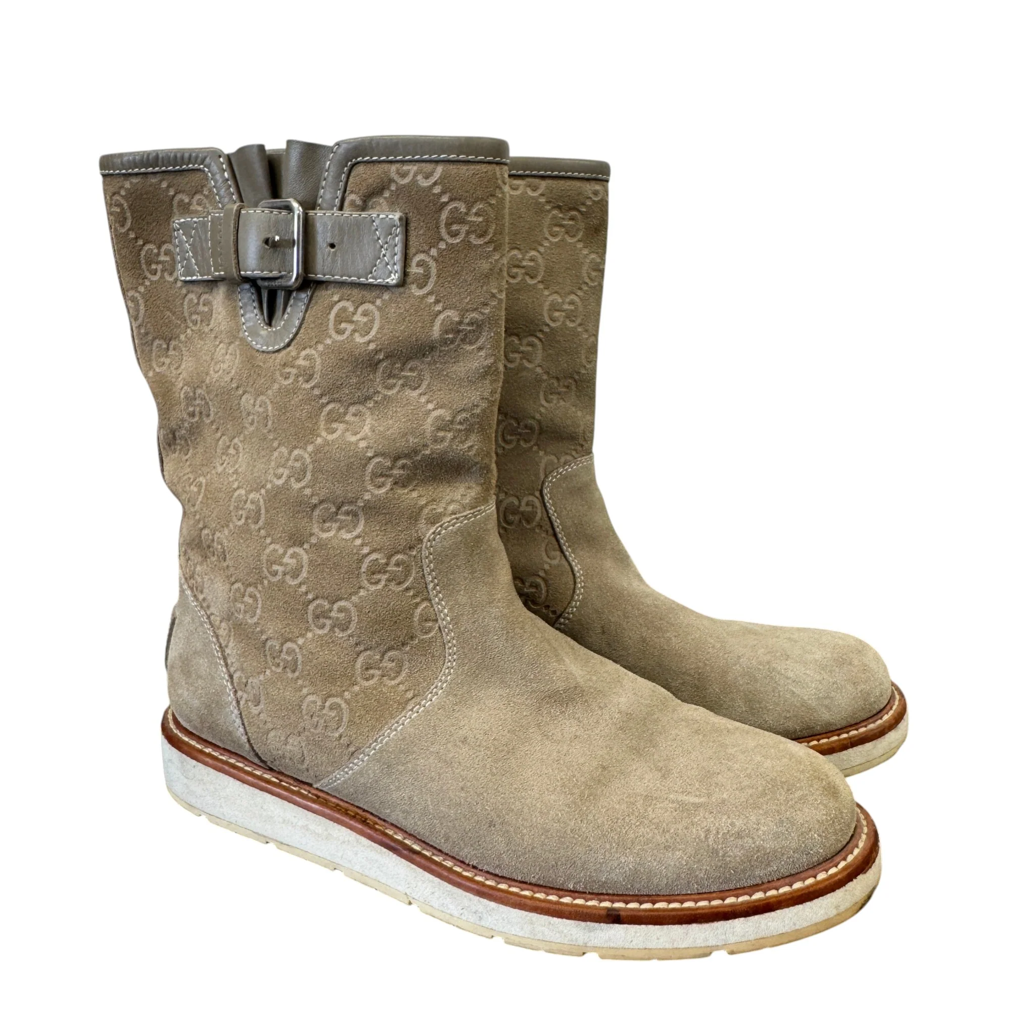 Women's Gg Supreme Boots Beige Size EU 37 / UK 4 - Image 8