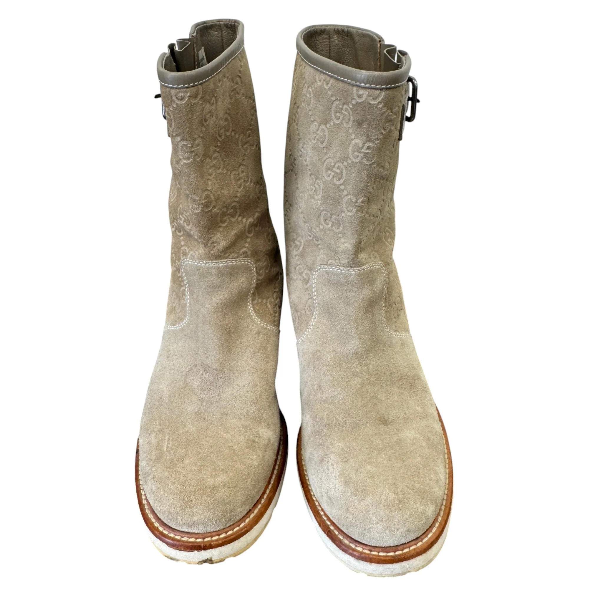 Women's Gg Supreme Boots Beige Size EU 37 / UK 4 - Image 9