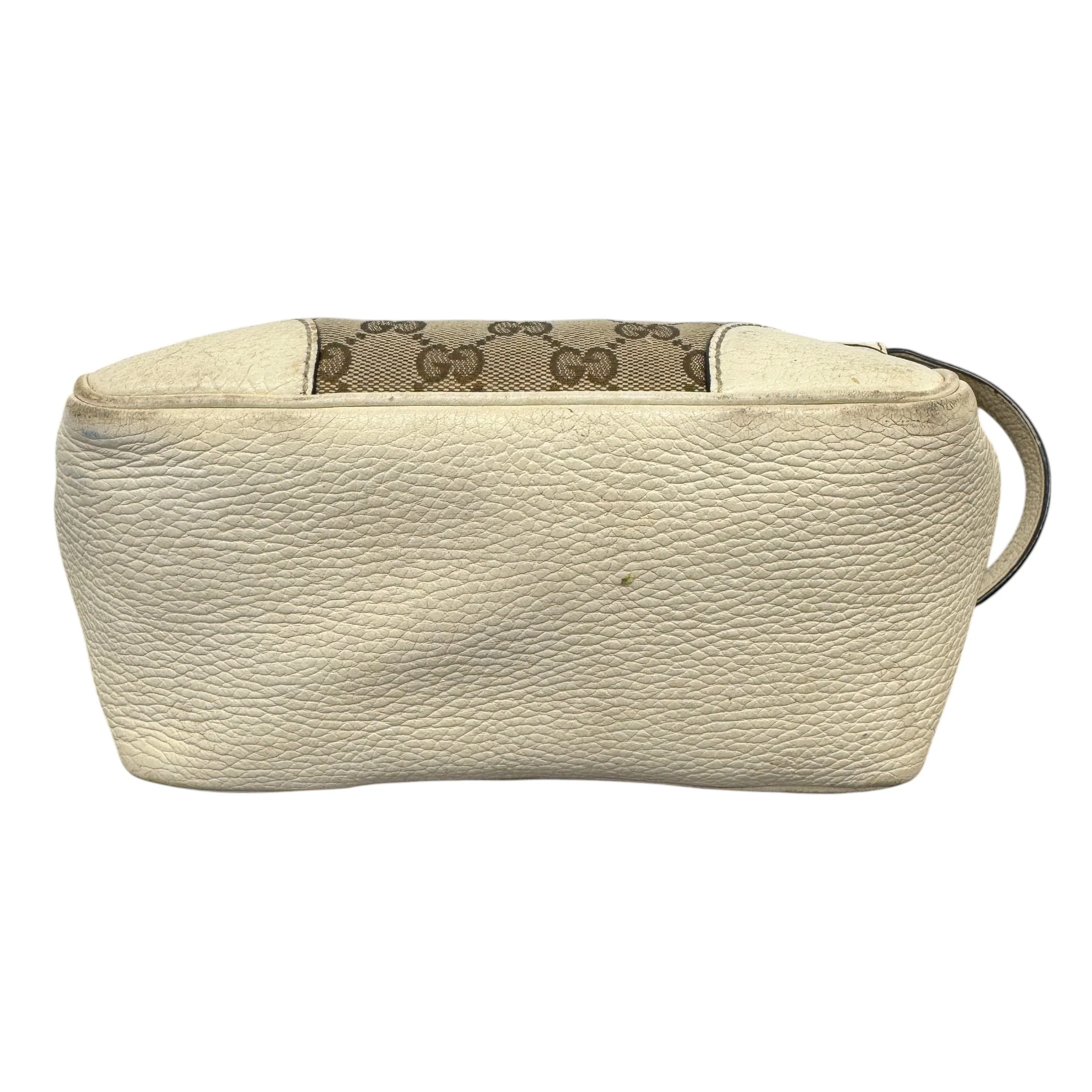 Women's Gg Supreme Bree Satchel Bag Beige - Image 6