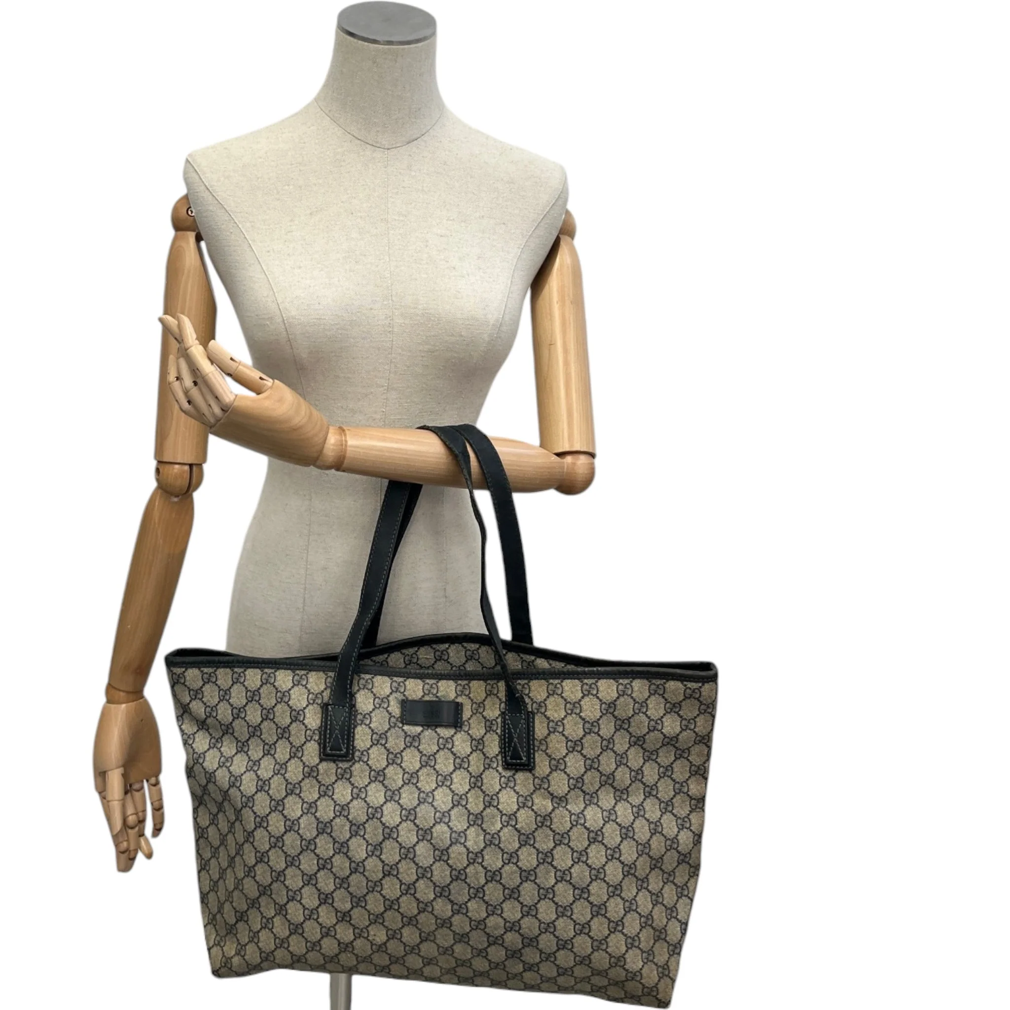 Women's Gg Supreme Canvas Tote Bag Beige - Image 2